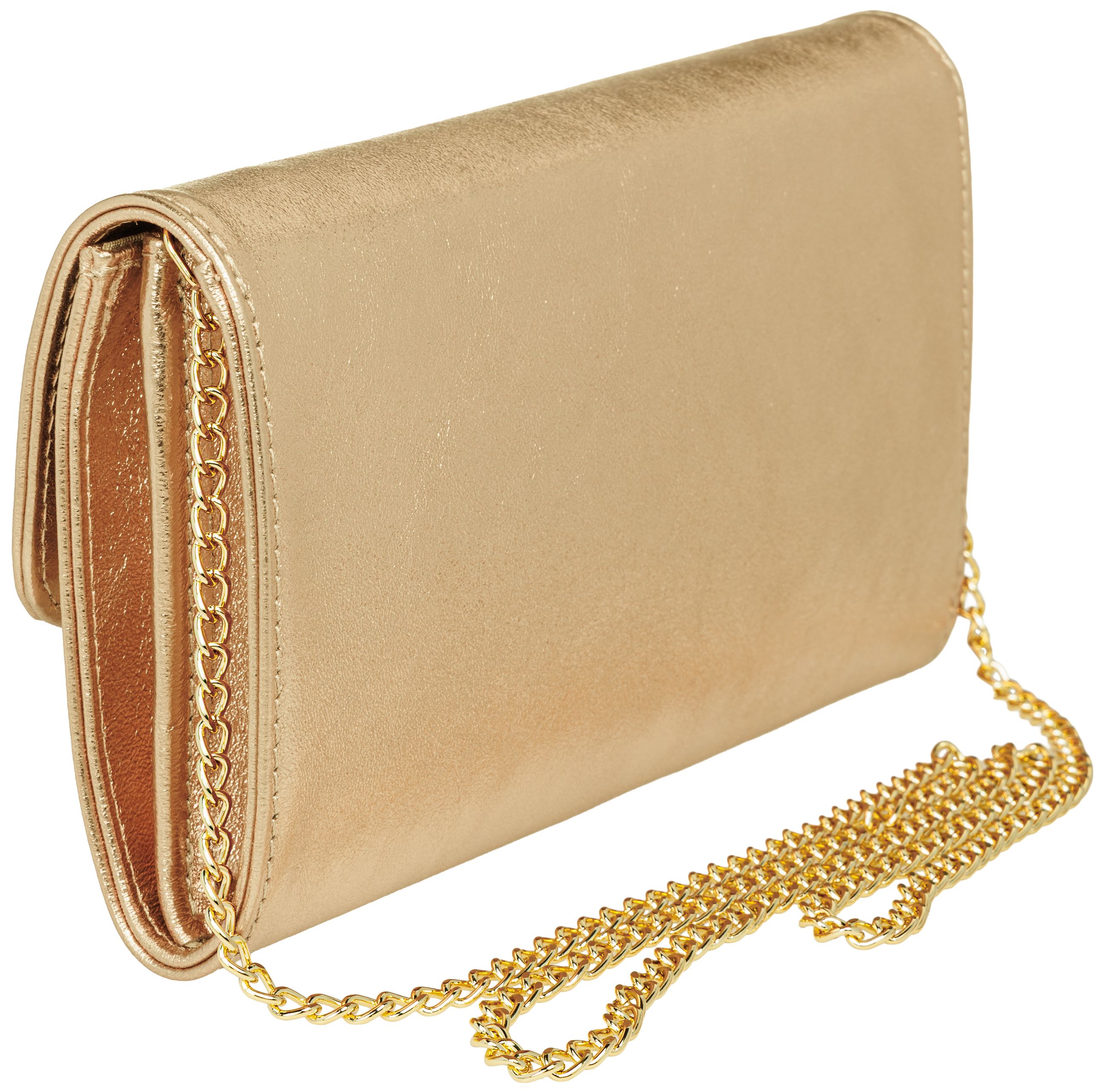 caspar-clutch-no-779-damen-leder-clutch-metallic-mit-schulterkette image 6