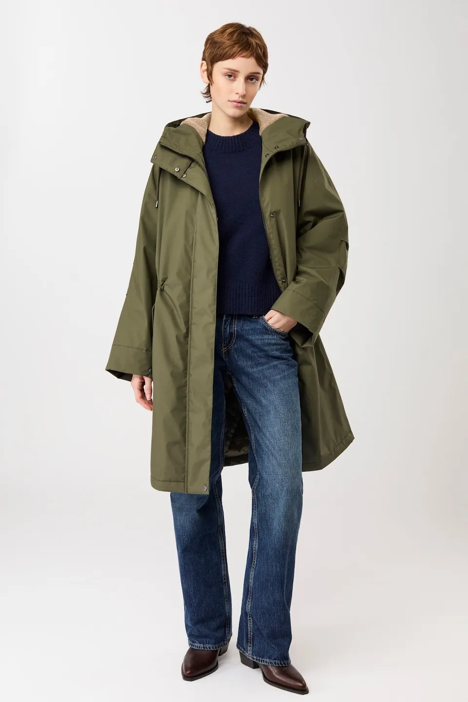 langerchen-langer-parka-leicht-wattiert-parka-olive image 1