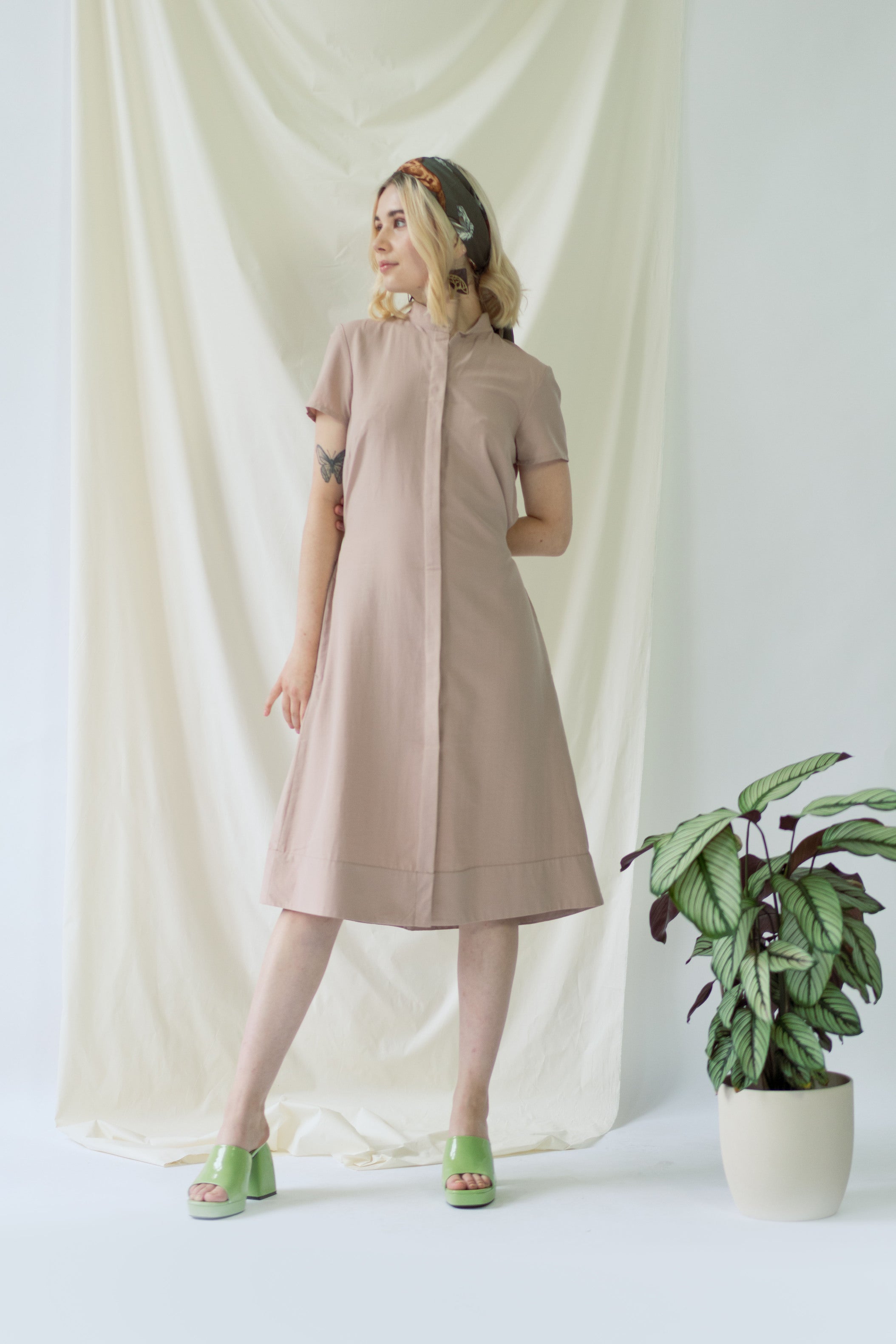 ayani-melanie-shirt-dress-mit-kurzarm-in-rose image 2