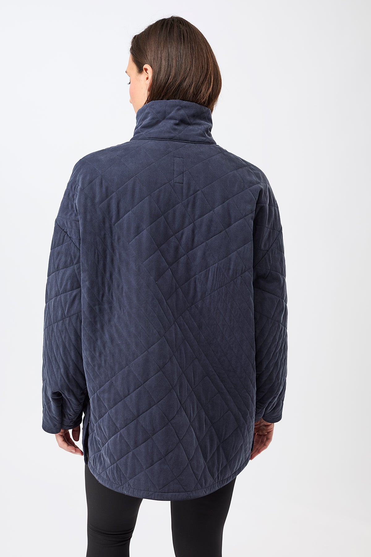 langerchen-gesteppte-jacke-aus-tencel-mit-stehkragen-jacke-navy image 3