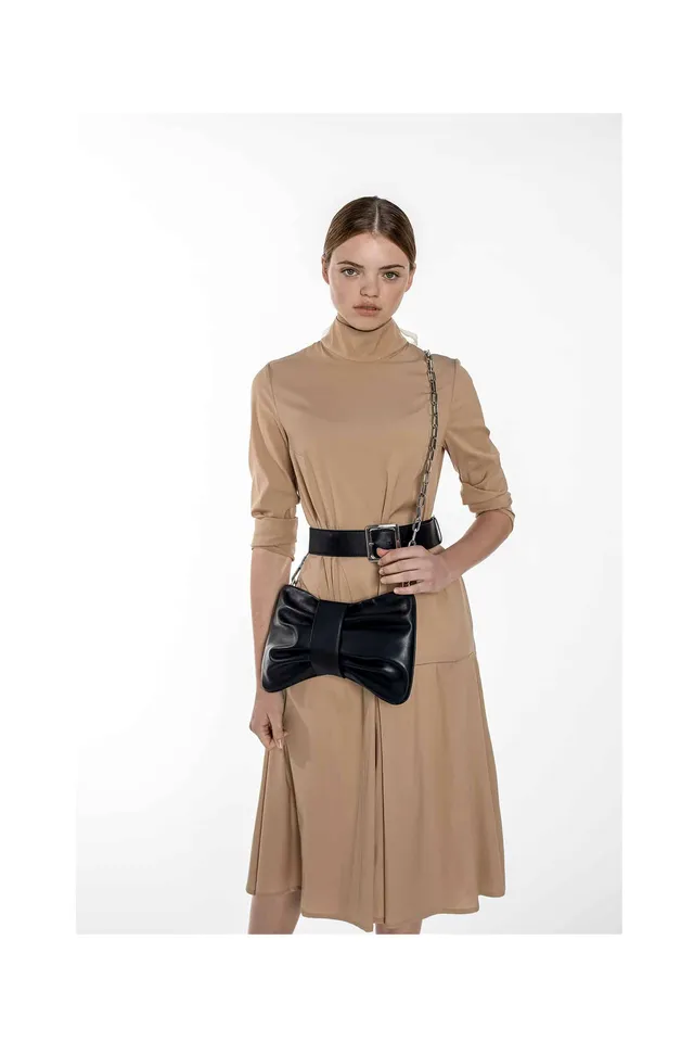 bolot-bow-bag-black-echtleder-tasche-mit-schleife image 1