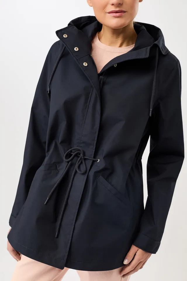 langerchen-kurzer-regenparka-aus-bio-baumwolle-navy image 1