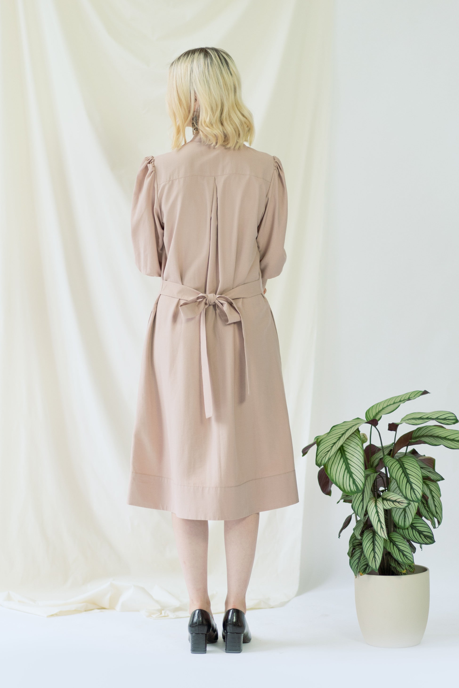 ayani-melanie-shirt-dress-mit-ballon-rmeln-in-rose image 8