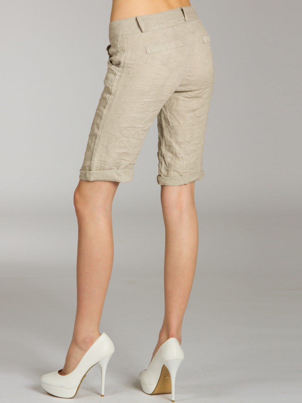 caspar-leinenshorts-no-007-damen-shorts-mit-kokoskn-pfen image 8