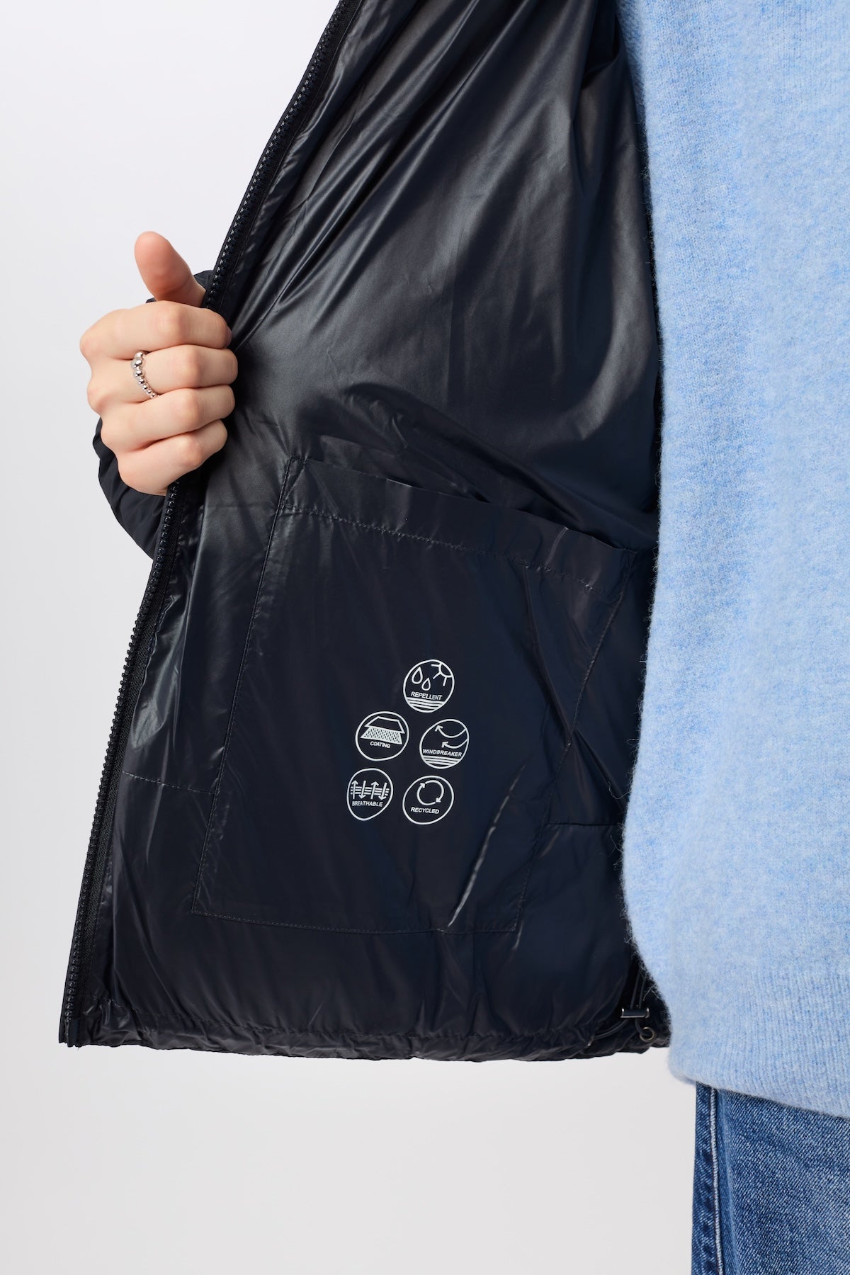 langerchen-steppjacke-mit-kragen-und-abnehmbarer-kapuze-midnight image 8