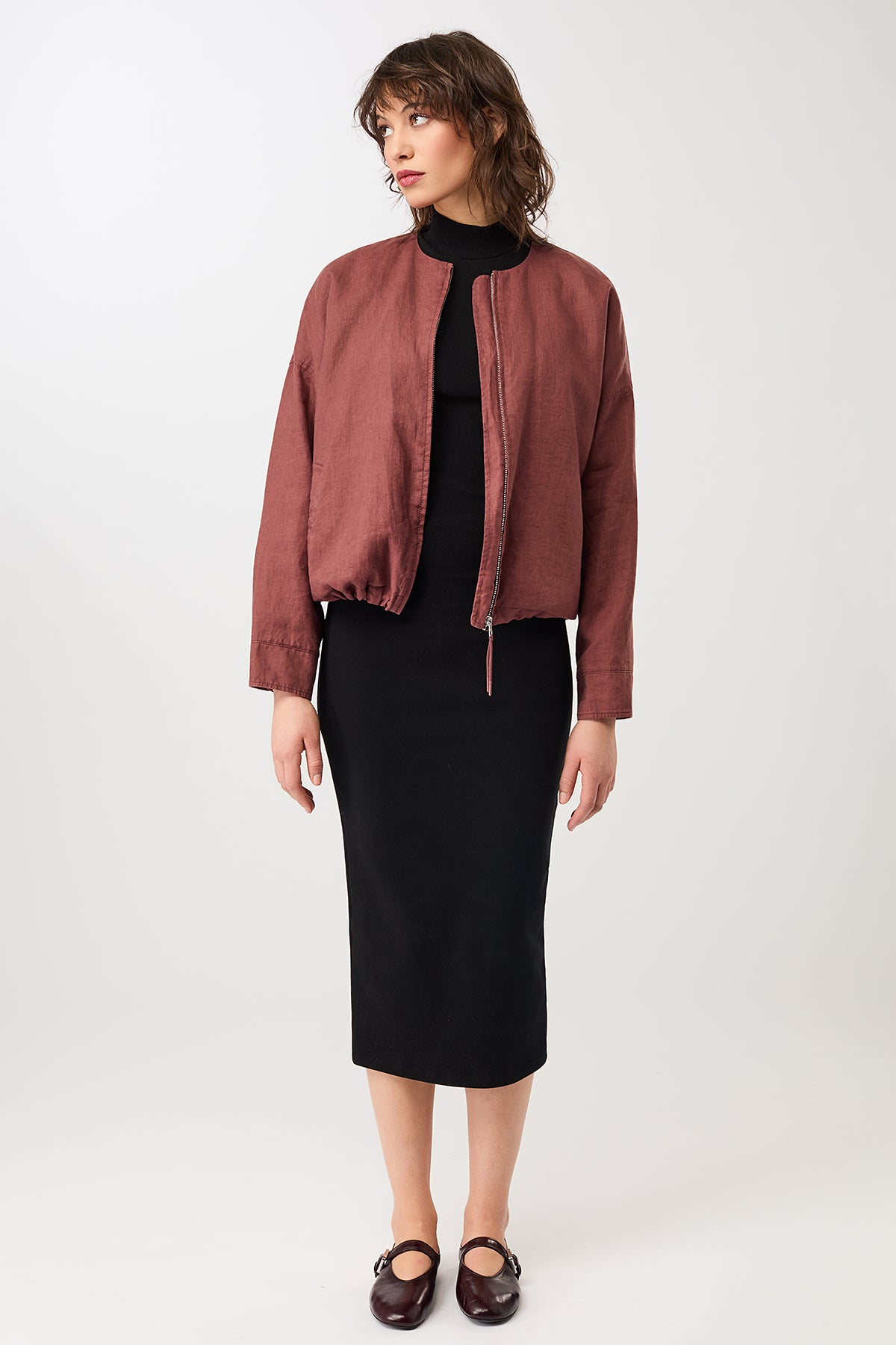 langerchen-rubywood-rundhals-bomberjacke-mit-leistentasche-leinen-blouson image 5