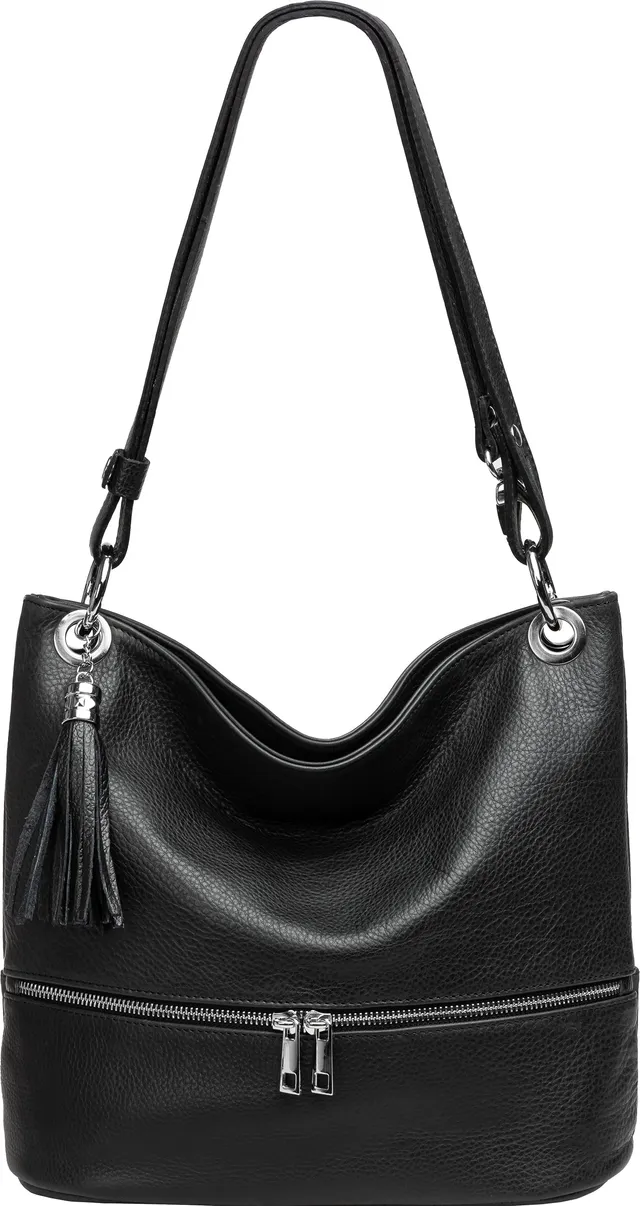 caspar-shoulder-no-809-2-in-1-leder-schulter-und-umh-ngetasche-damen image 1