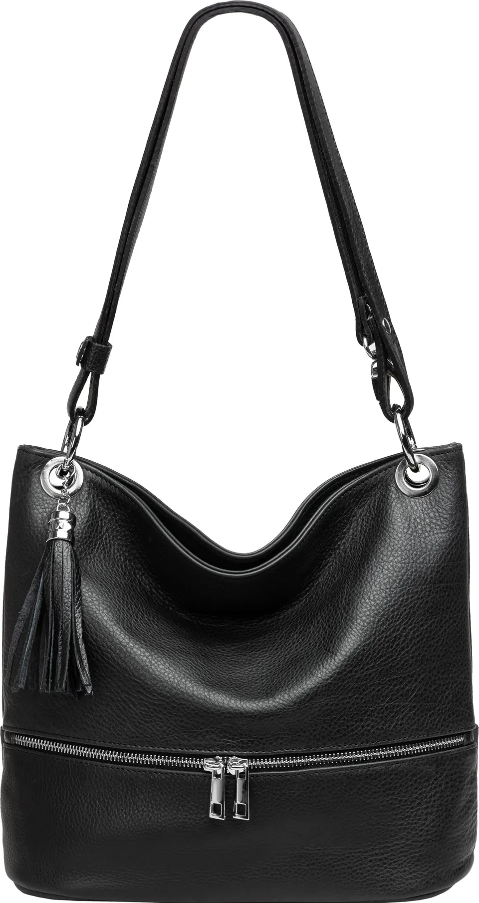 caspar-shoulder-no-809-2-in-1-leder-schulter-und-umh-ngetasche-damen image 1