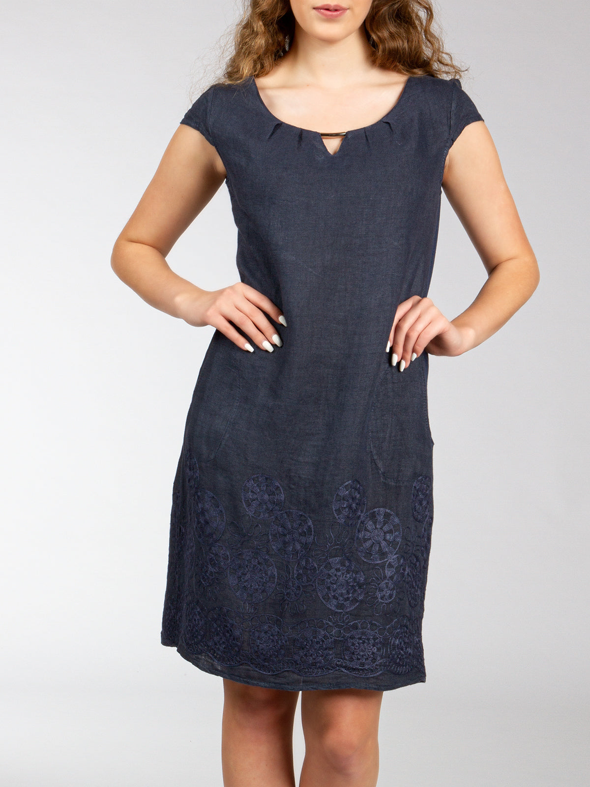 caspar-leinenkleid-no-032-damen-sommerkleid-aus-italienischem-leinen image 7
