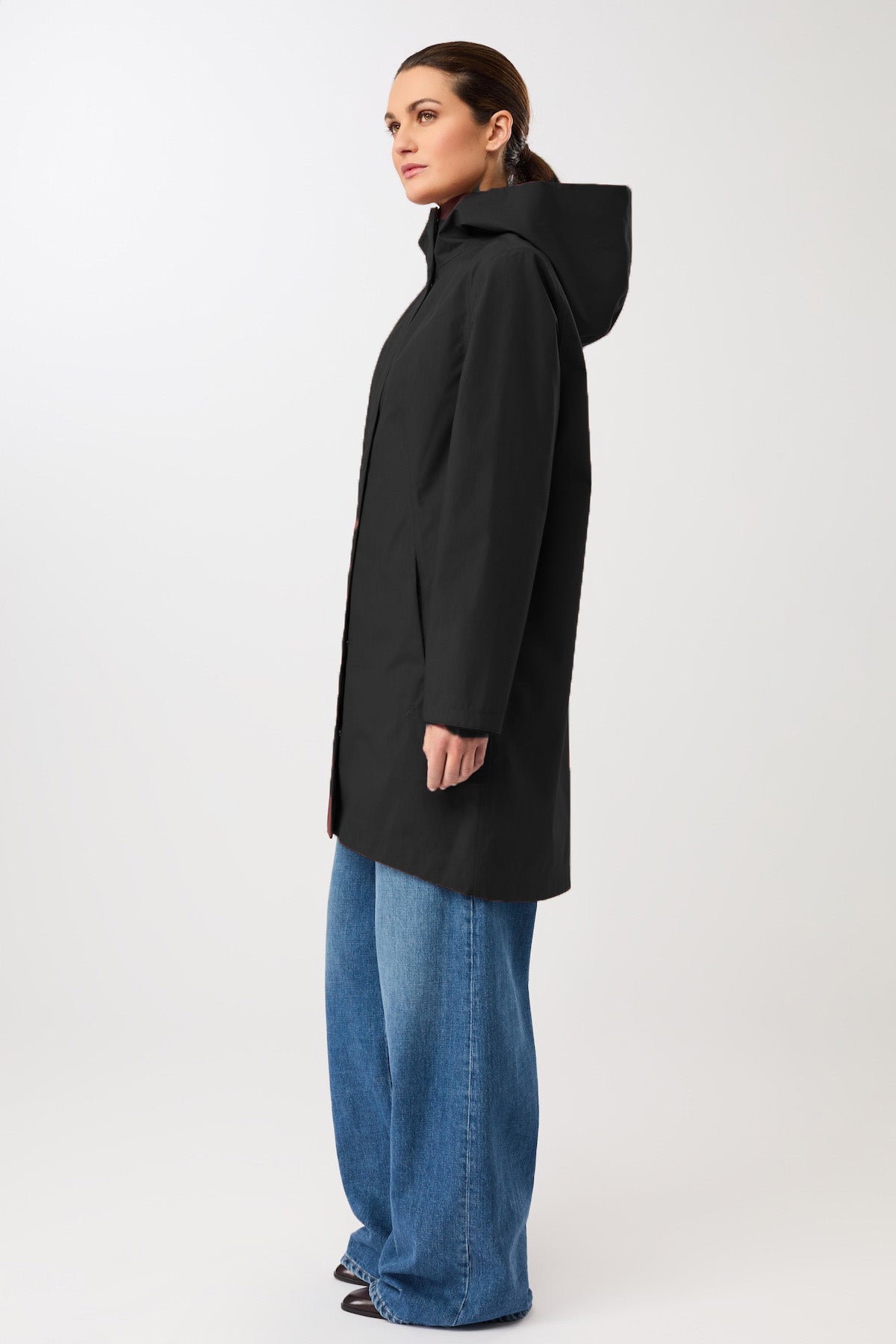 langerchen-regenparka-schmal-black-regenjacke image 2