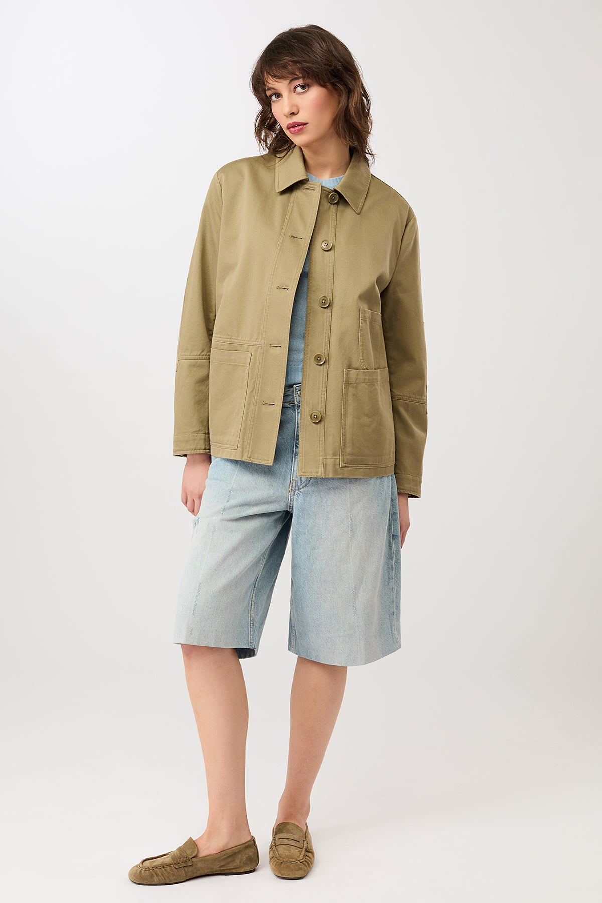 langerchen-kurze-jacke-mit-kn-pfen-breeze-damen-bergangsjacke image 6