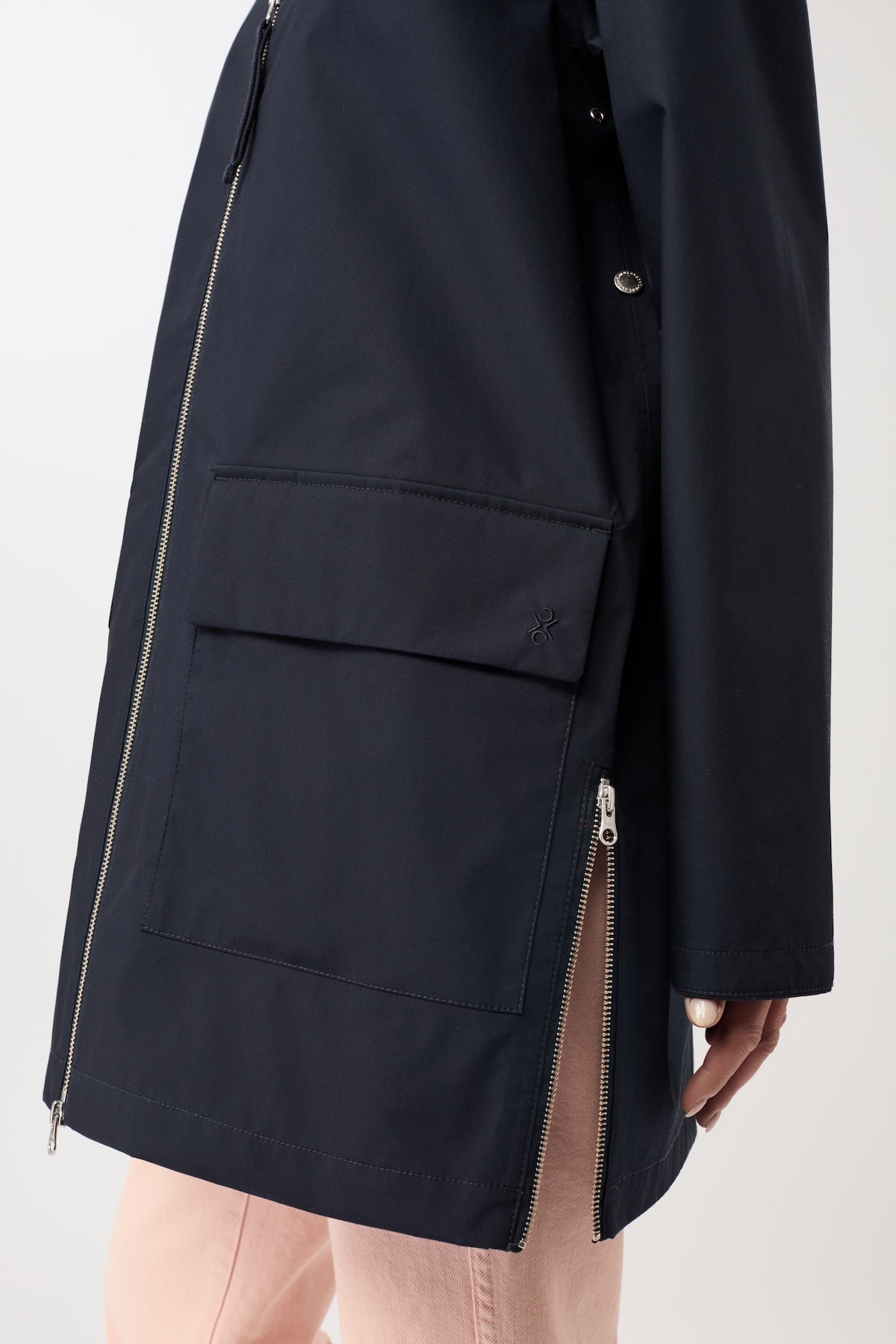langerchen-bestseller-regenjacke-aus-bio-baumwolle-navy image 3
