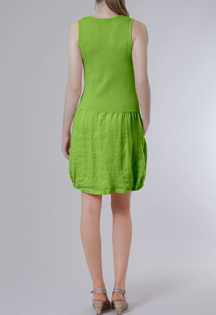 caspar-leinenkleid-no-002-sommerkleid-mit-seiden-schalkragen image 5