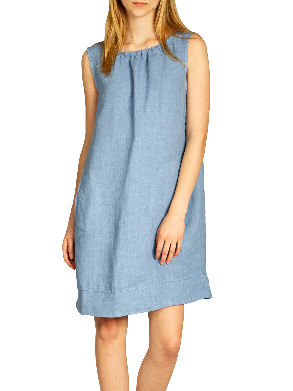 caspar-leinenkleid-no-017-damen-sommerkleid-aus-100-leinen-knielang image 1