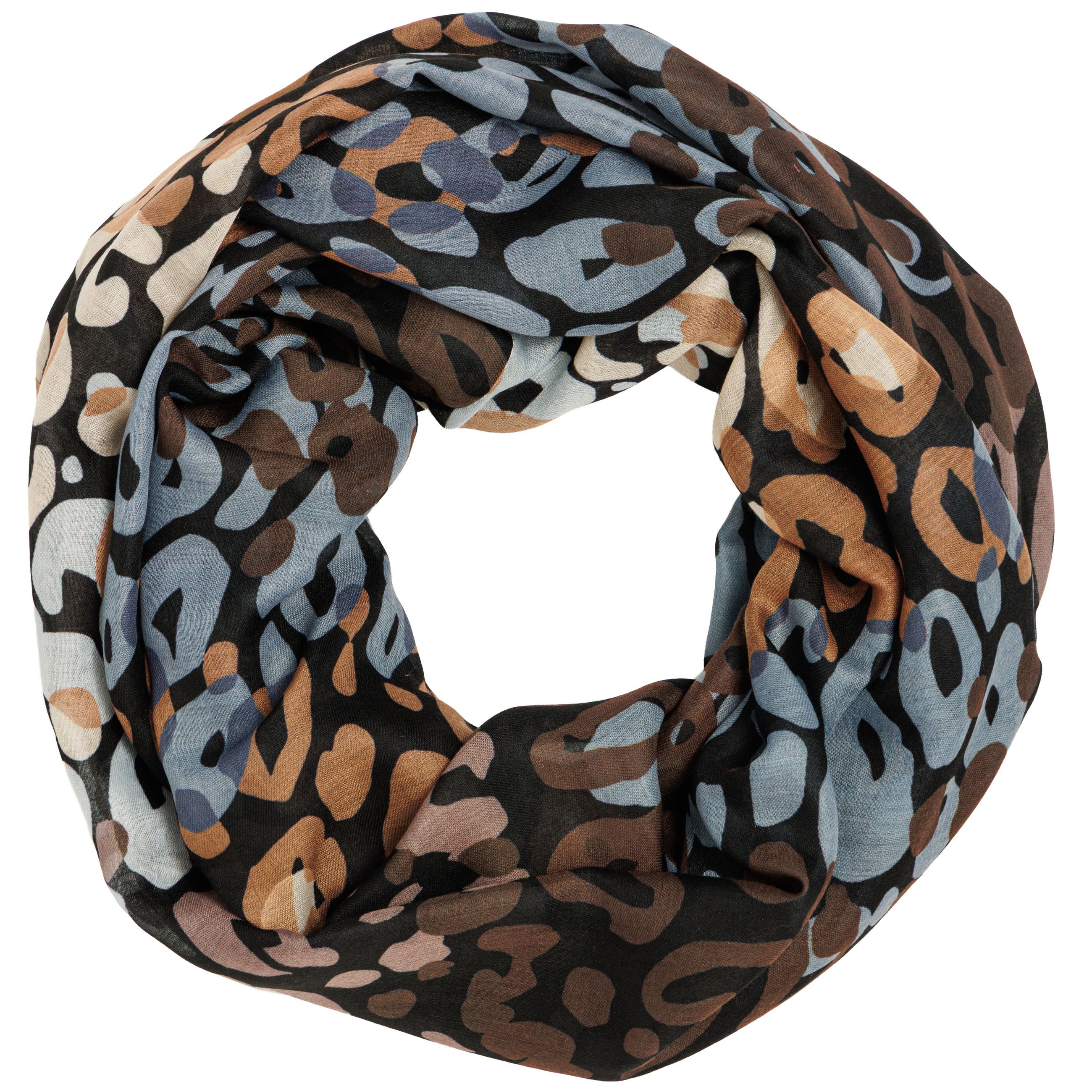 caspar-loop-no-551-damen-loop-schal-animal-print-170-x-70-cm image 7