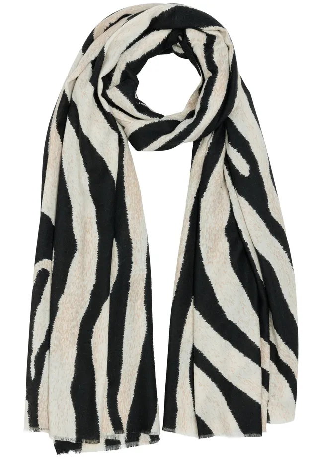caspar-schal-no-548-zebra-schal-180-x-70-cm image 1