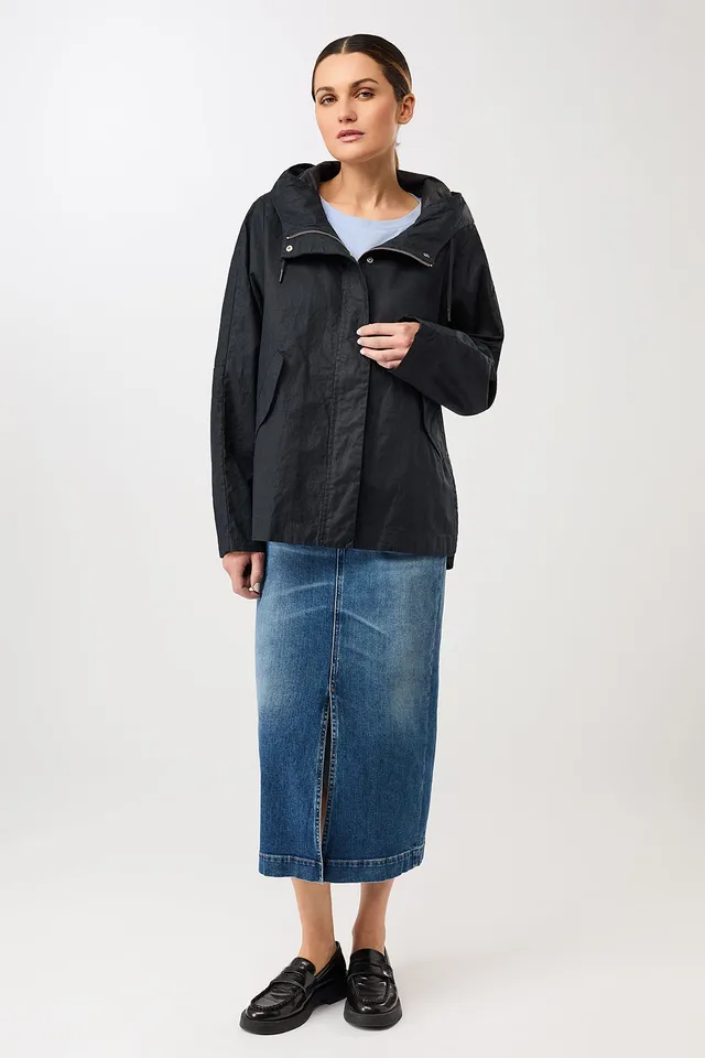 langerchen-outdoorjacke-aus-beschichtetem-leinen-navy image 1