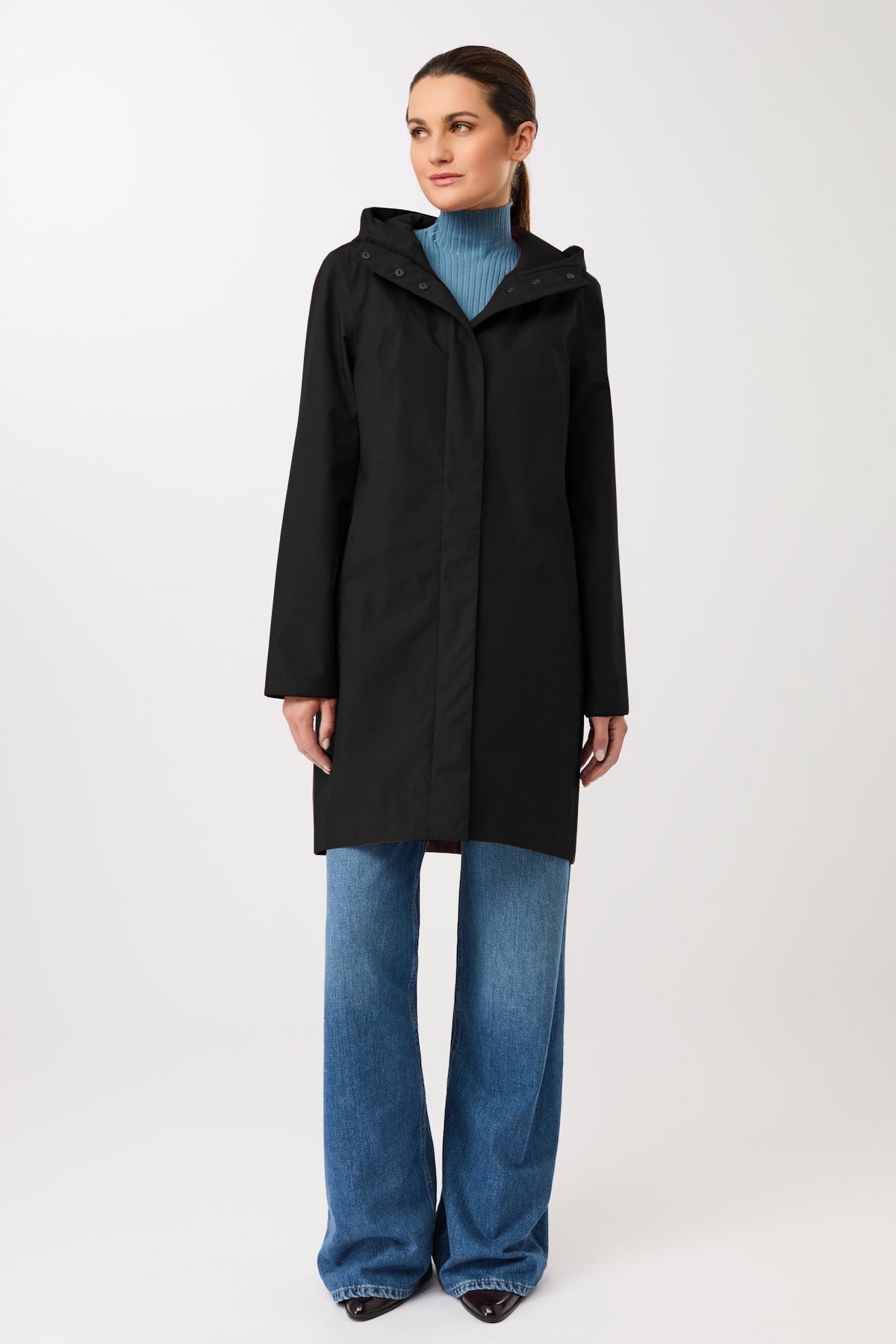 langerchen-regenparka-schmal-black-regenjacke image 1