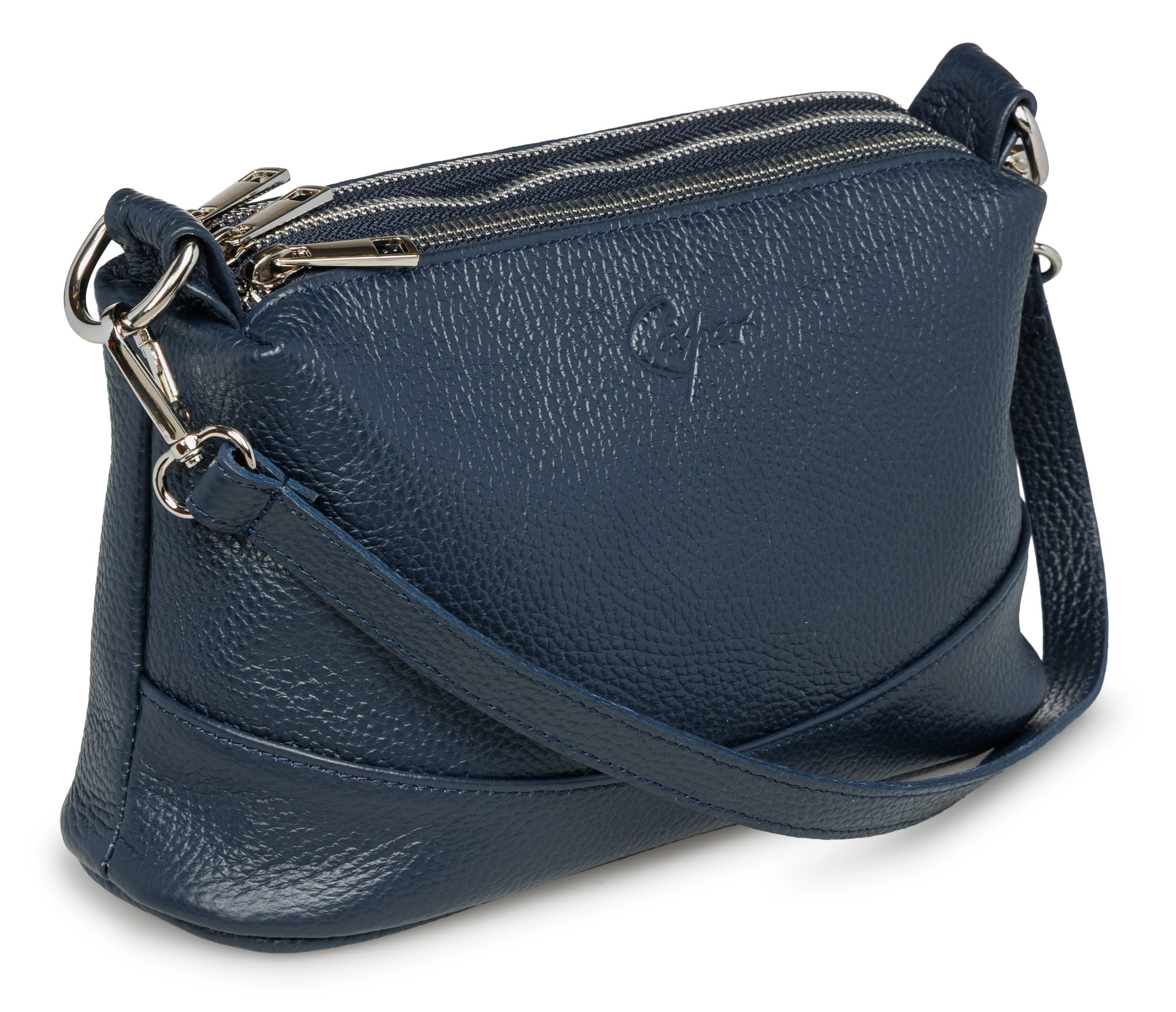 caspar-crossbody-no-860-damen-echtleder-tasche-2-gurt image 7