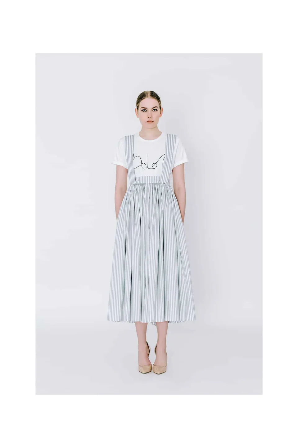 bolot-skirt-marlene-bengal-stripes-grey-white-rock image 1