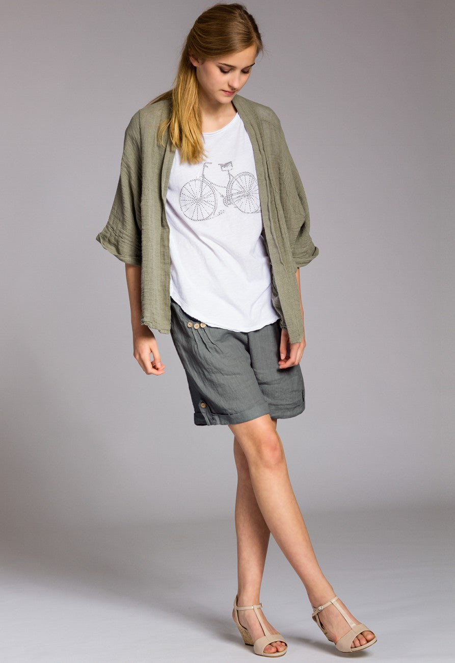 caspar-leinenshorts-no-002-damen-casual-shorts-aus-100-leinen-relax-fit image 8