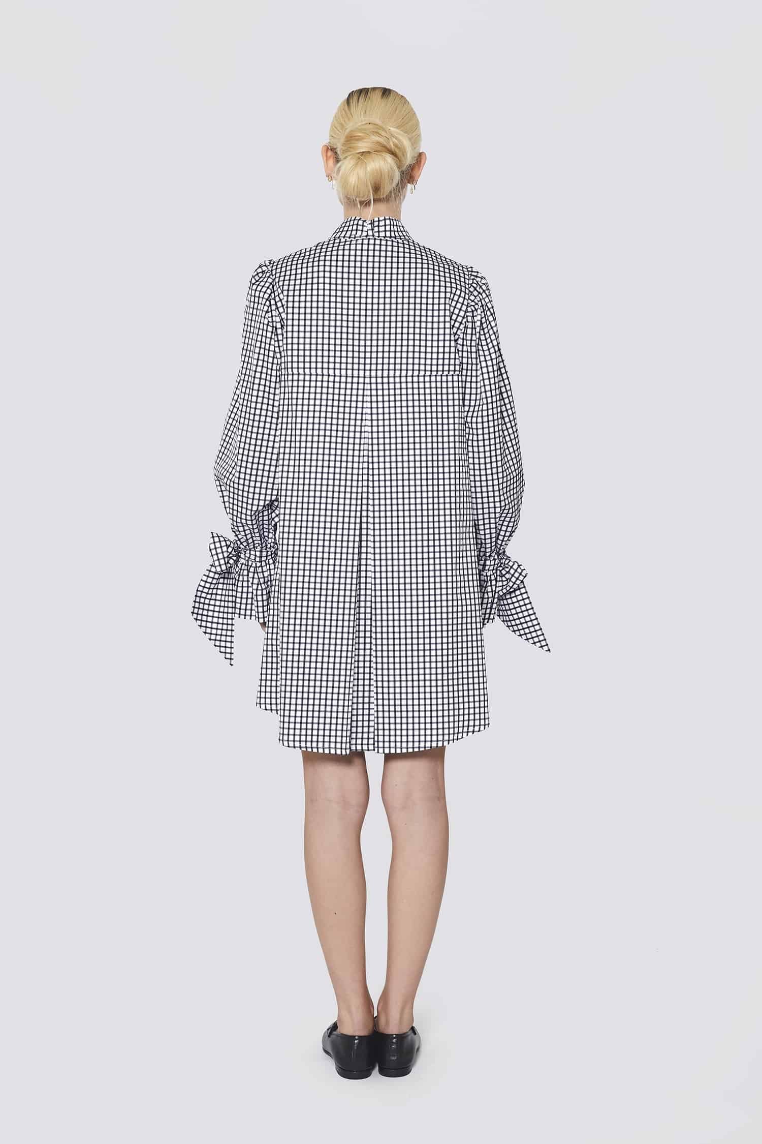 bolot-dress-lesley-damen-kleid-60s-karo-mit-volant-rmeln image 3