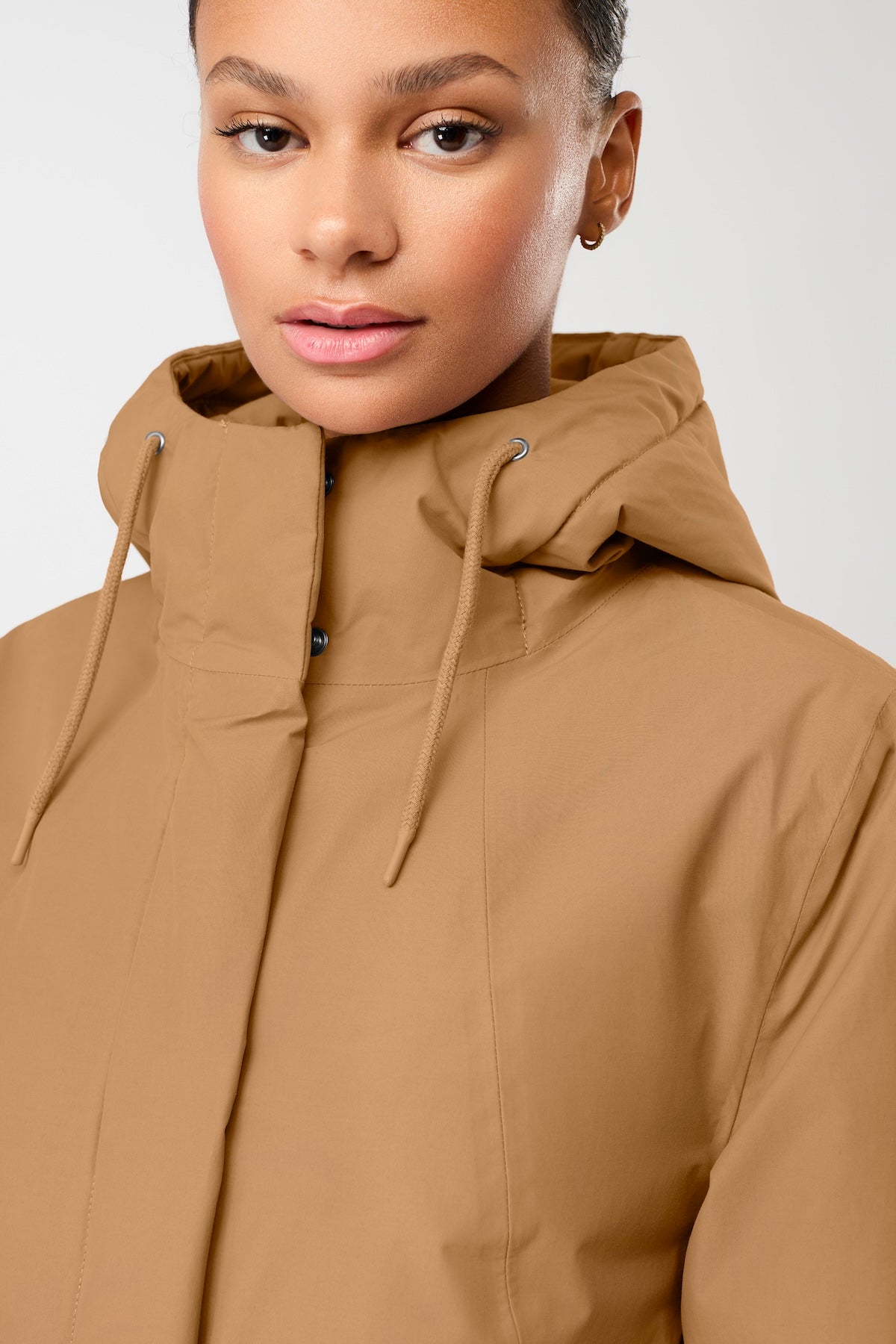 langerchen-oak-wattierter-parka-leicht-tailliert-parka-beige-braun image 5