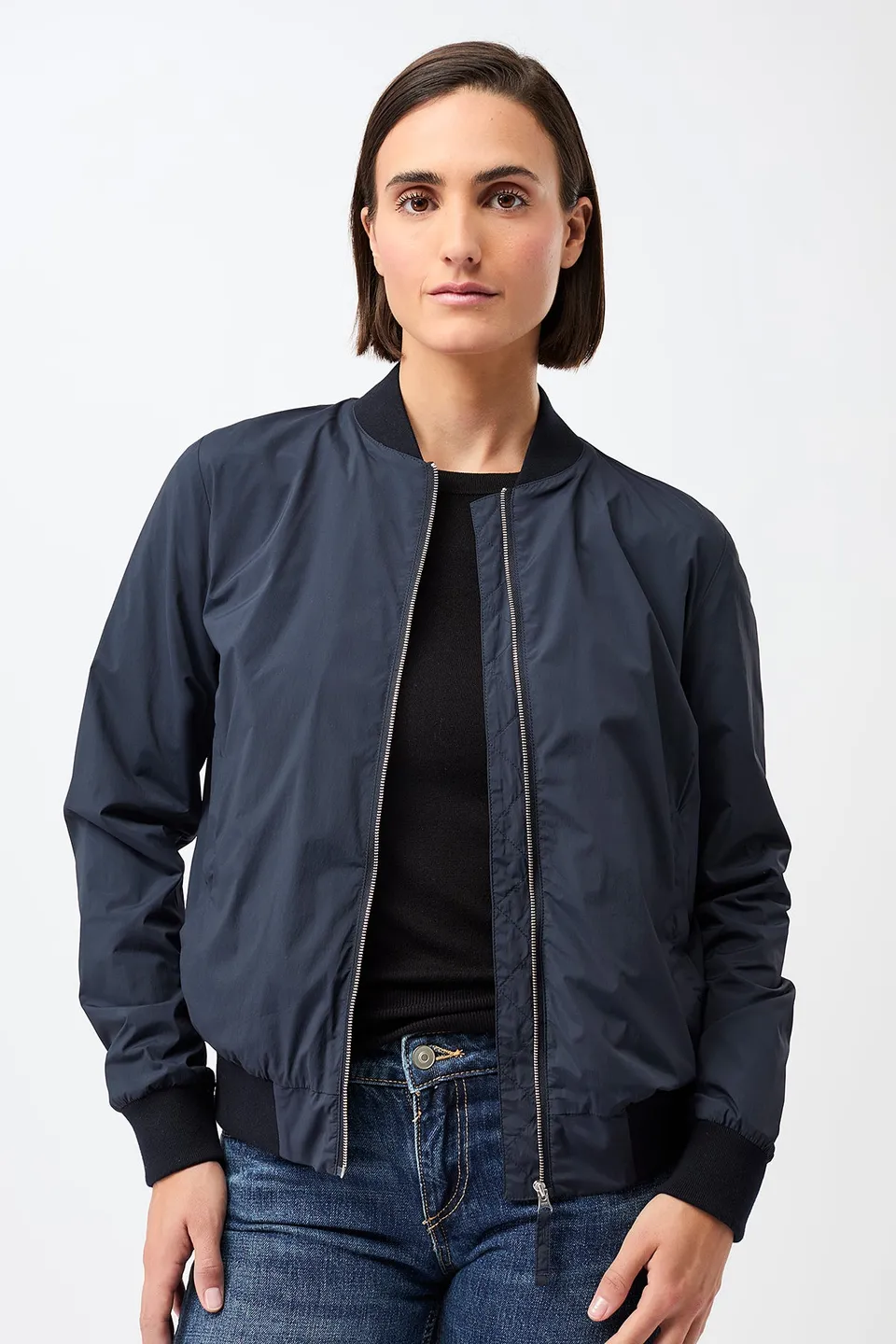 langerchen-blouson-bomber-mit-netzfutter-navy image 1