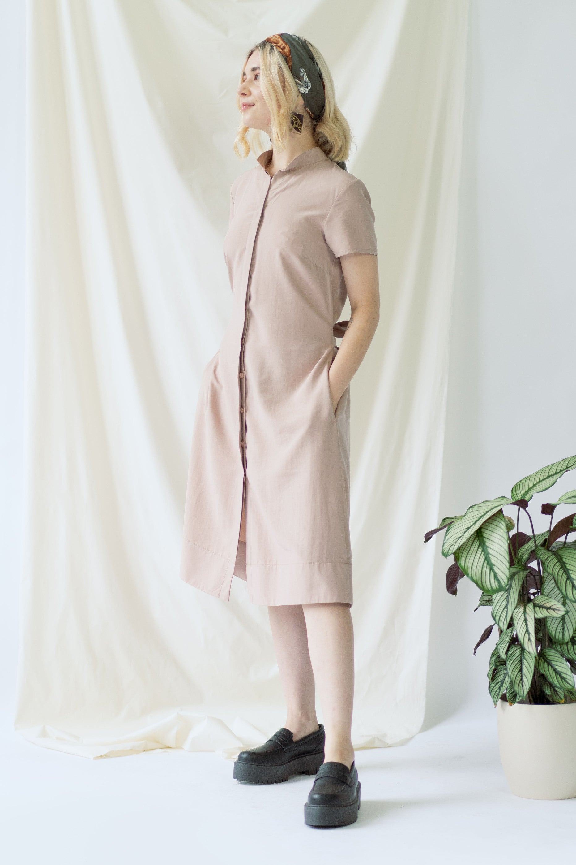 ayani-melanie-shirt-dress-mit-kurzarm-in-rose image 4