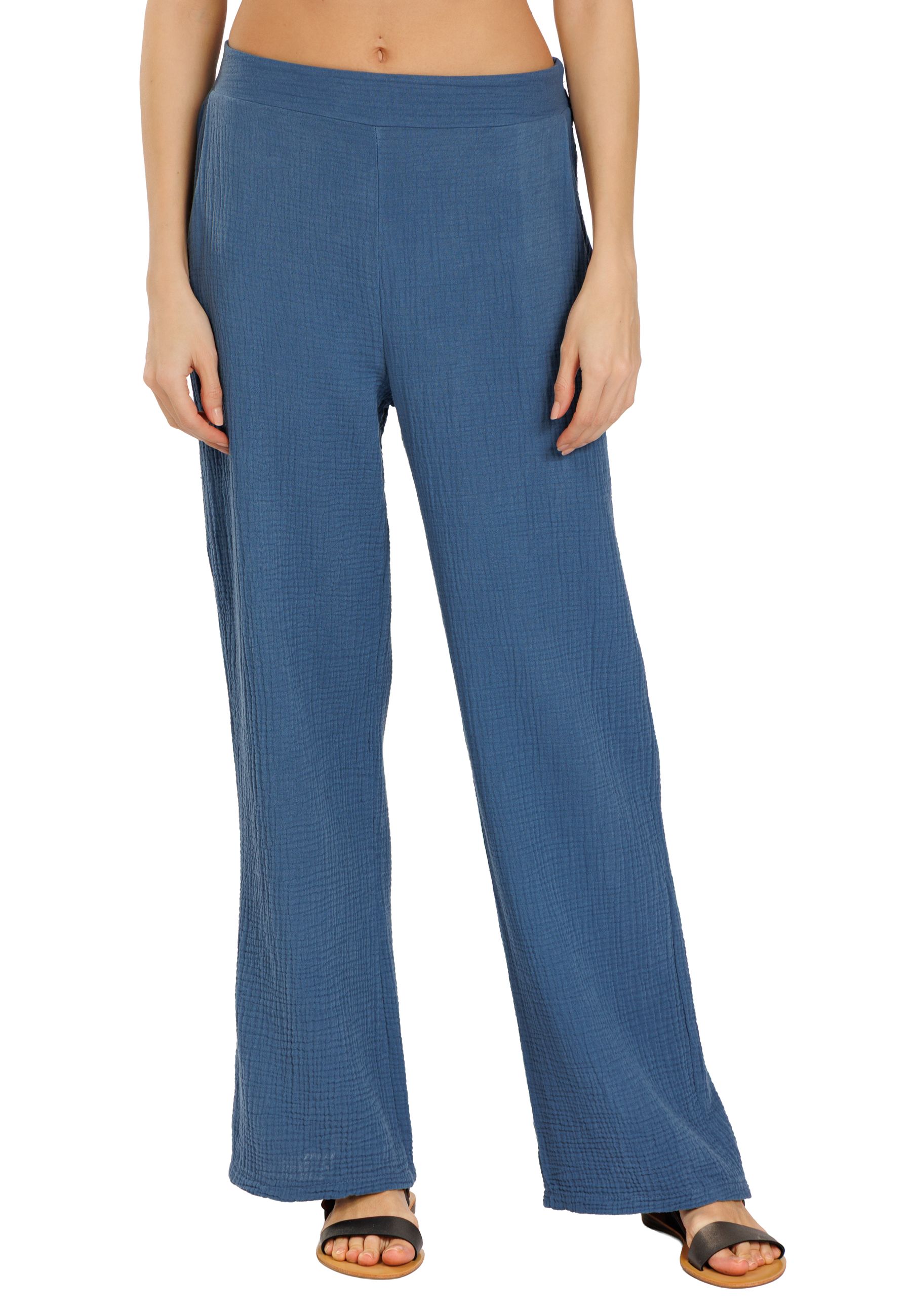 caspar-khs055-damen-musselin-hose-sommer-aus-baumwolle image 6