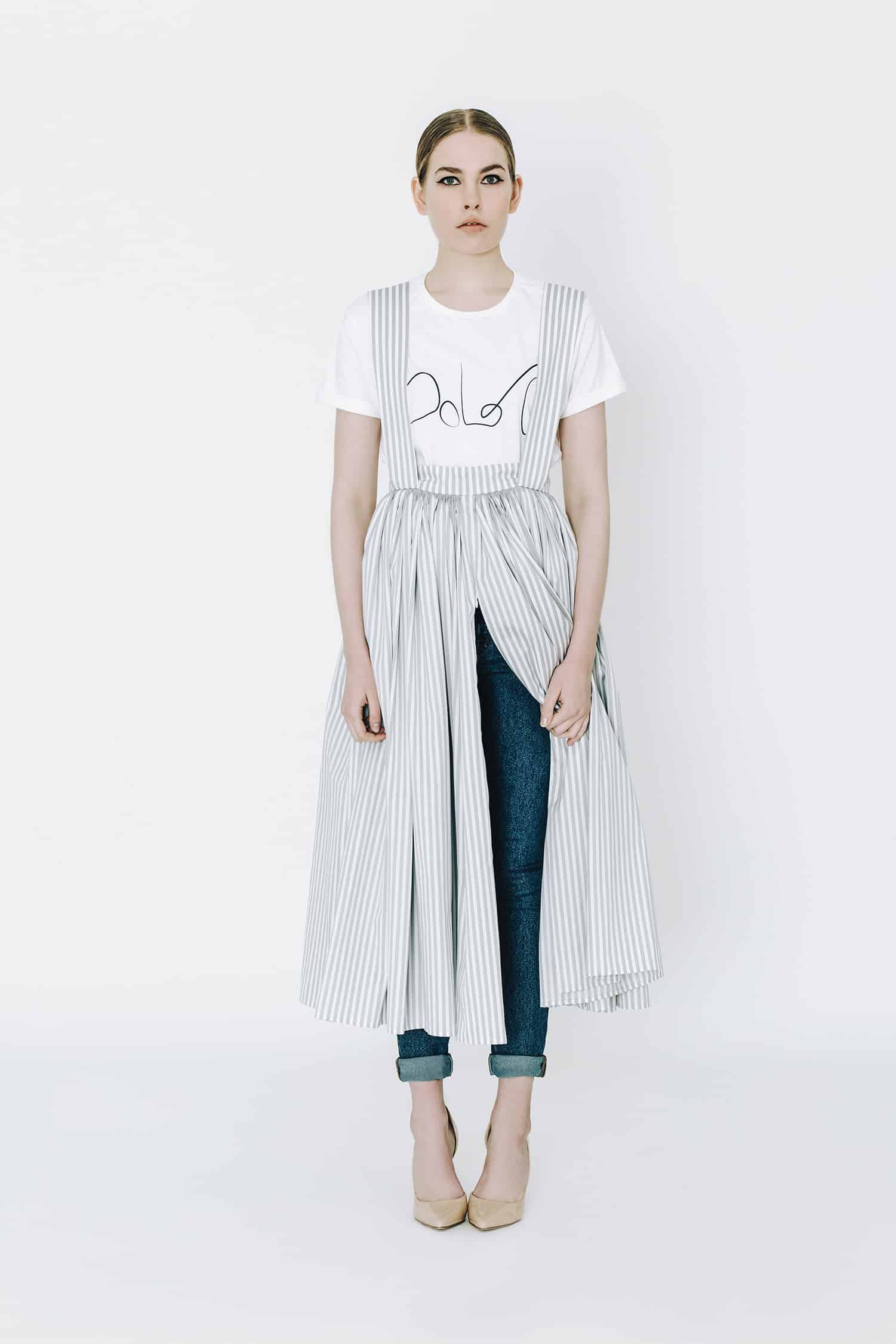 bolot-skirt-marlene-bengal-stripes-grey-white-rock image 3