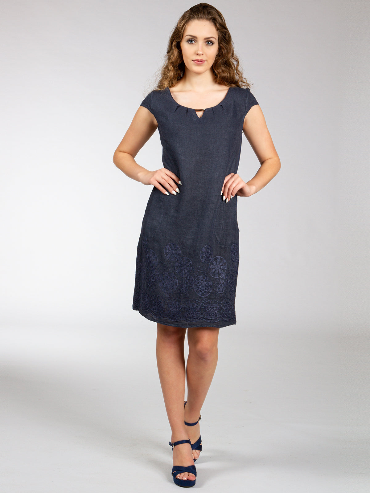 caspar-leinenkleid-no-032-damen-sommerkleid-aus-italienischem-leinen image 6