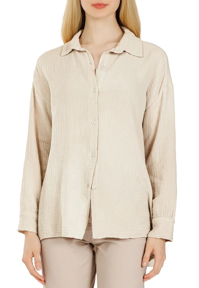 caspar-musselin-bluse-no-028-damen-langarm-aus-baumwolle image 1
