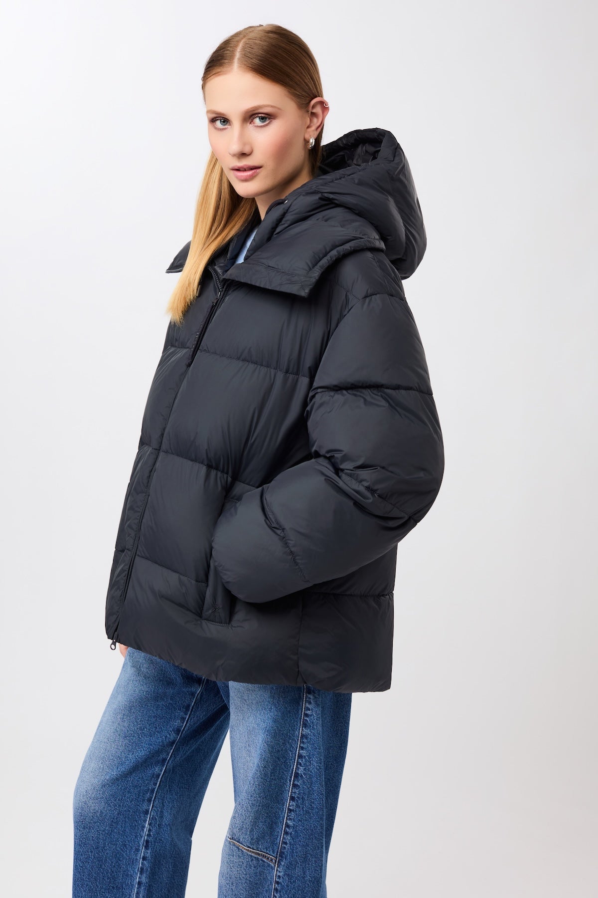 langerchen-steppjacke-mit-kragen-und-abnehmbarer-kapuze-midnight image 4