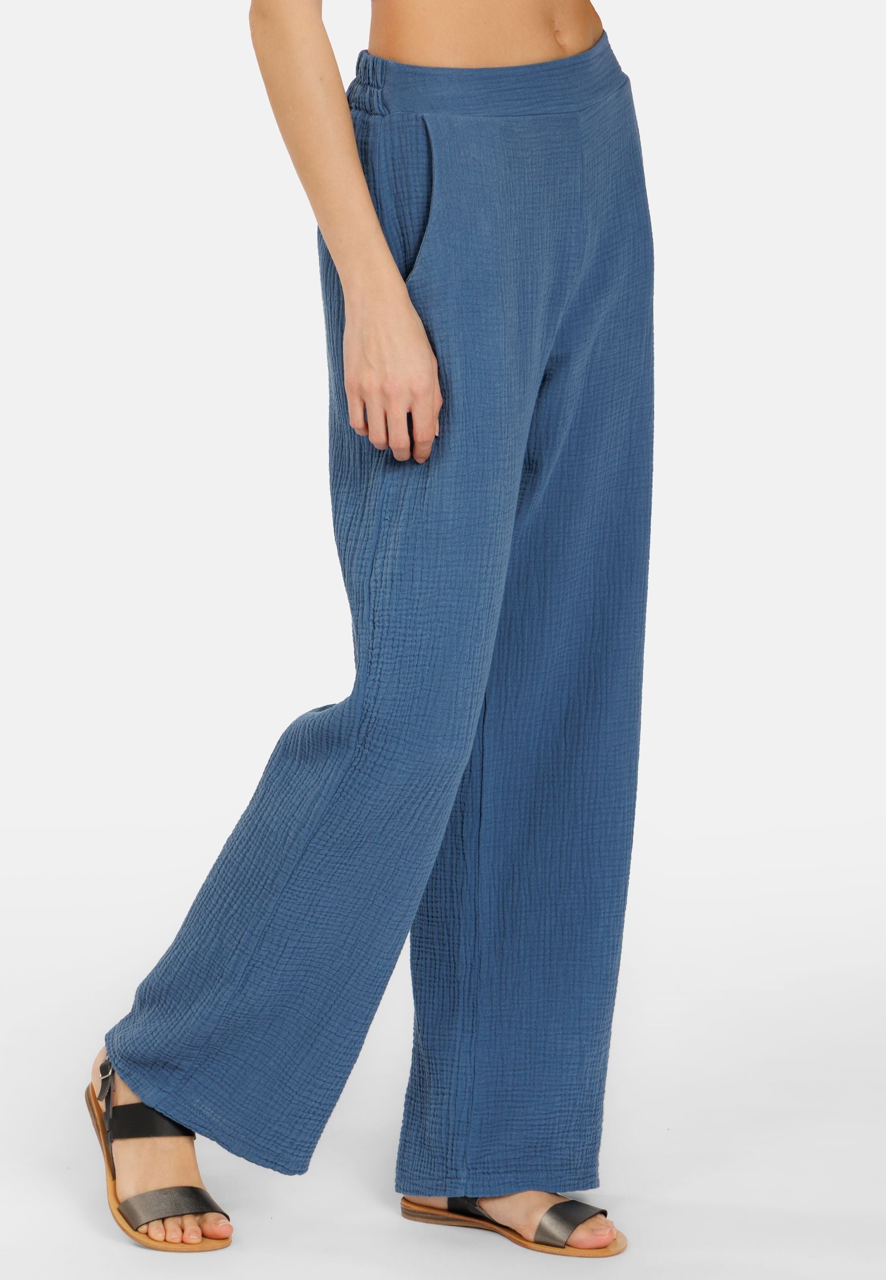 caspar-khs055-damen-musselin-hose-sommer-aus-baumwolle image 8