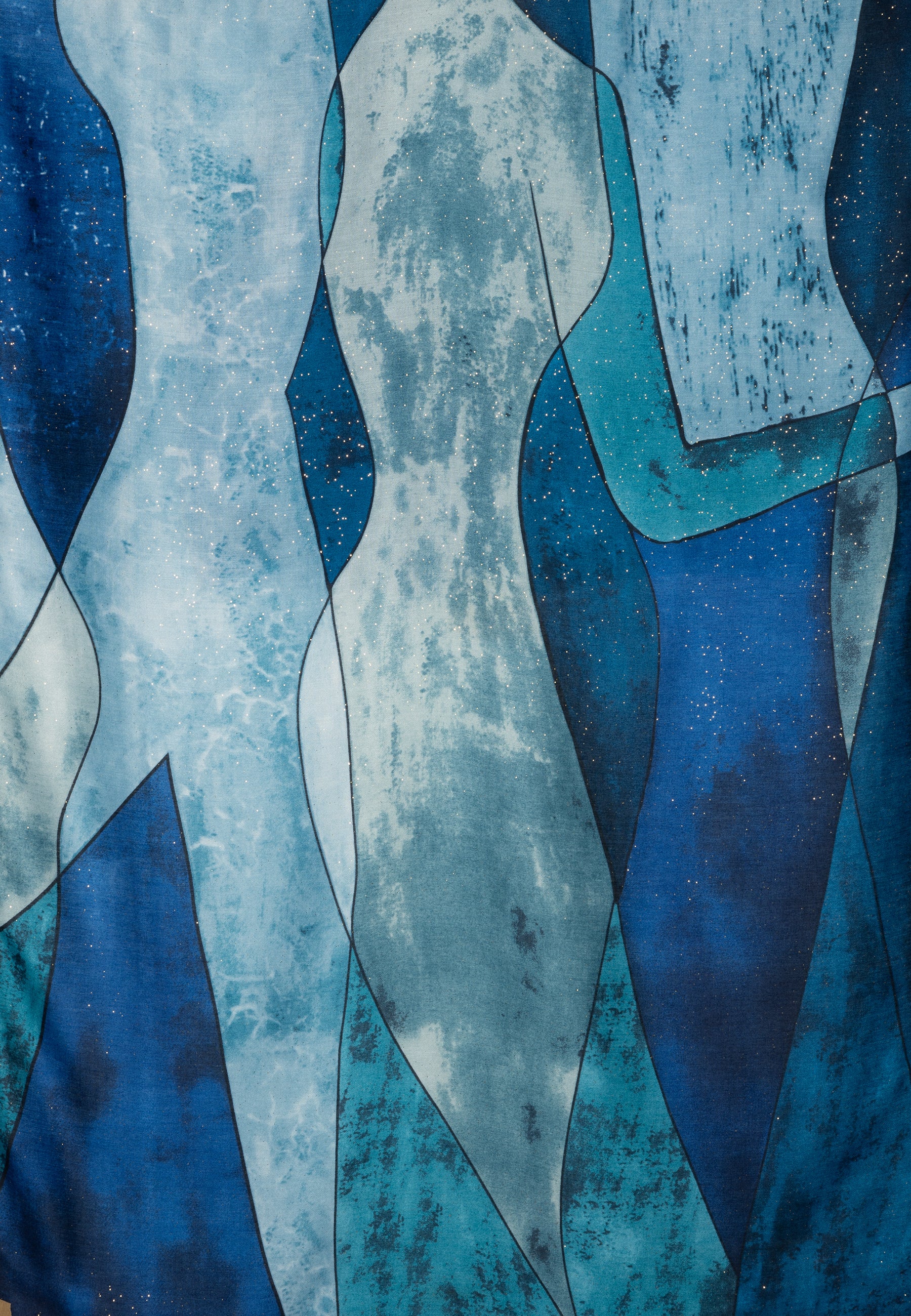 caspar-schal-no-518-damen-schal-aquarell-print-gold-180x85-cm image 8