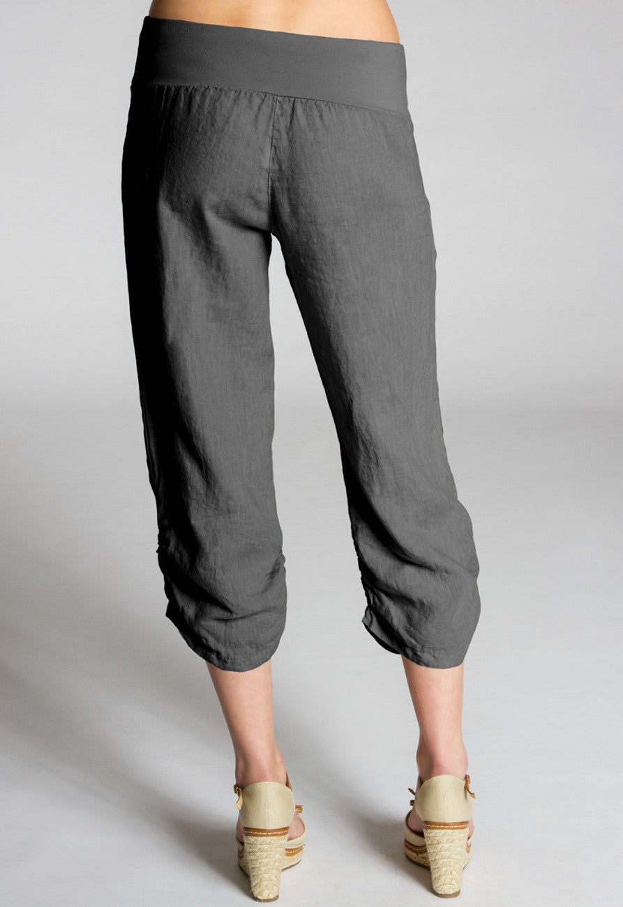caspar-leinenhose-no-017-damen-3-4-capri-boyfriend-100-leinen image 5