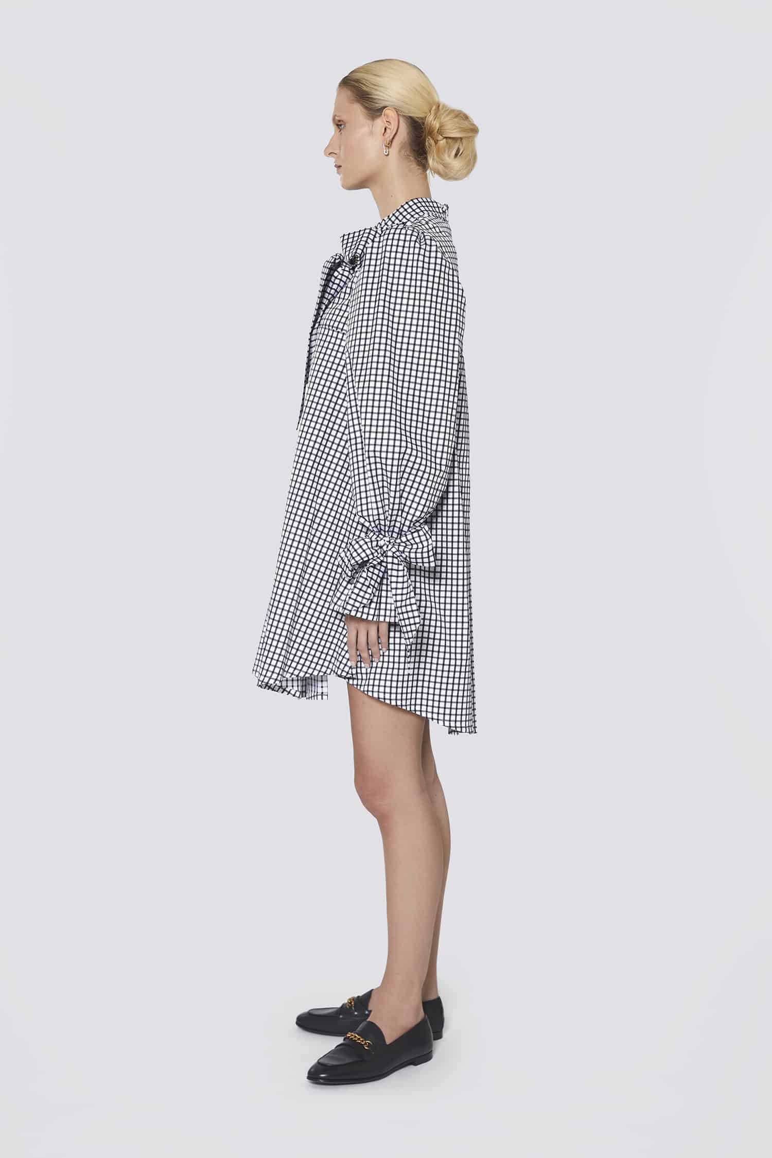 bolot-dress-lesley-damen-kleid-60s-karo-mit-volant-rmeln image 2