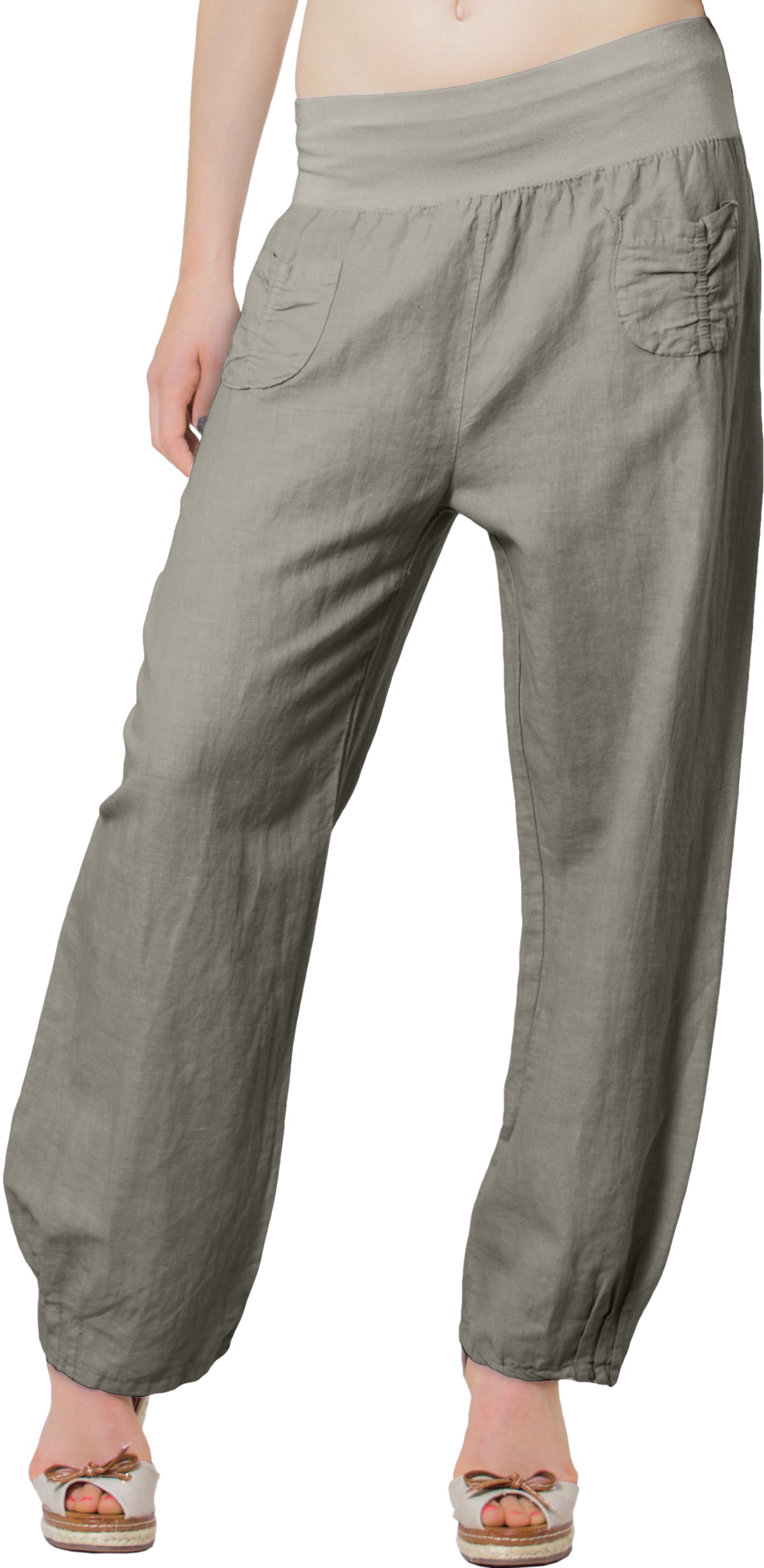 caspar-leinenhose-no-006-damen-sommerhose-aus-100-leinen image 1