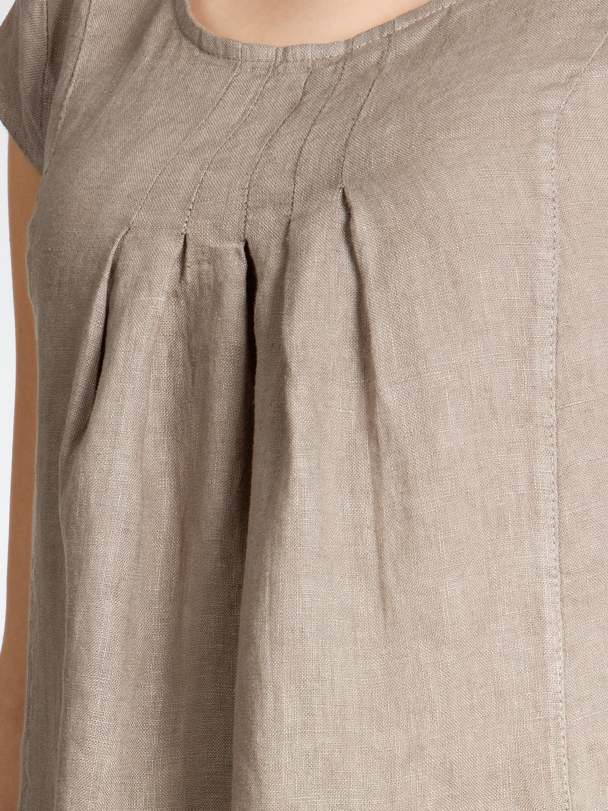 caspar-skl025-leinenkleid-knielang-100-leinen-damen image 5