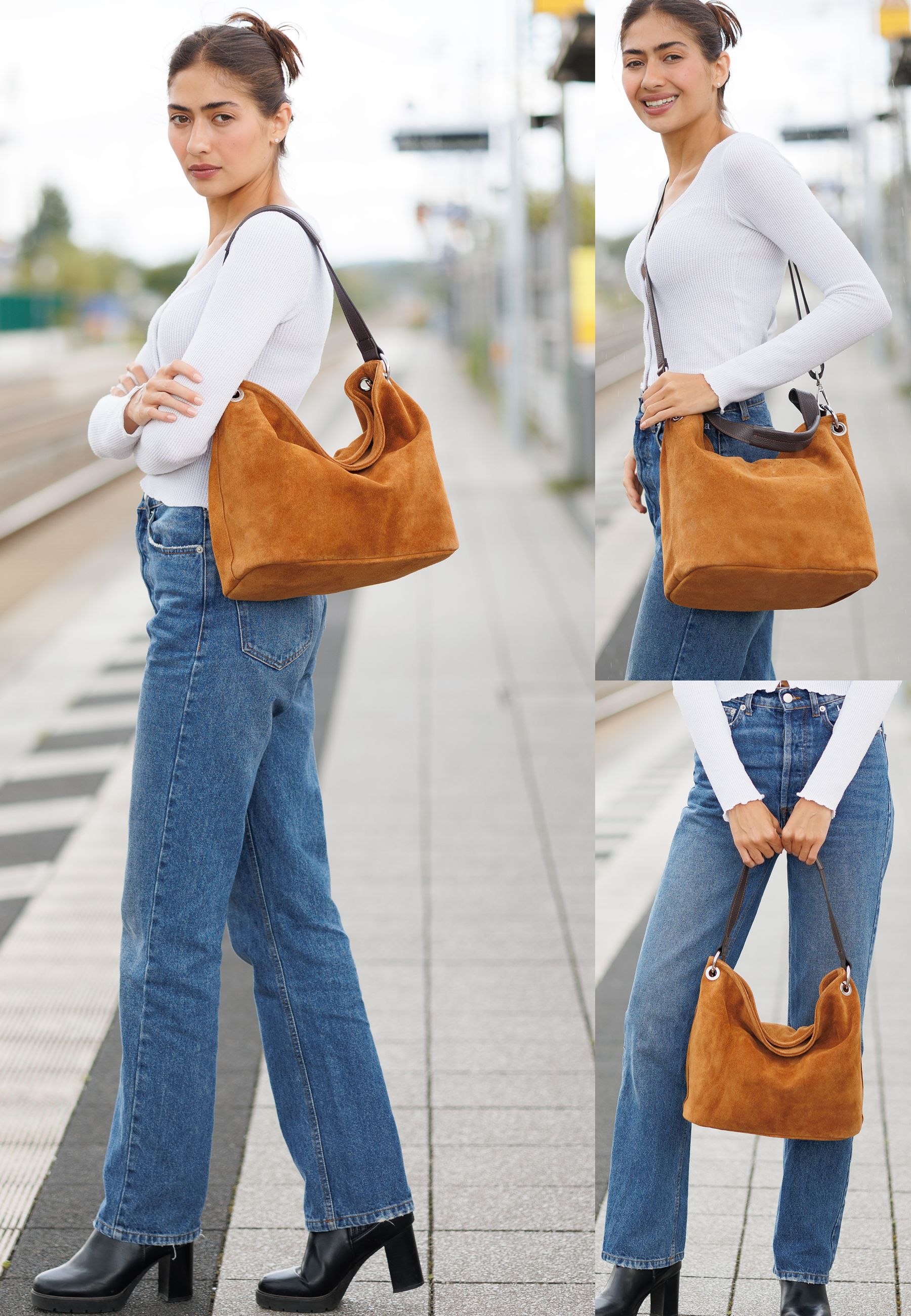 caspar-shoulder-bag-no-580-veloursleder-30x27x15-cm image 8
