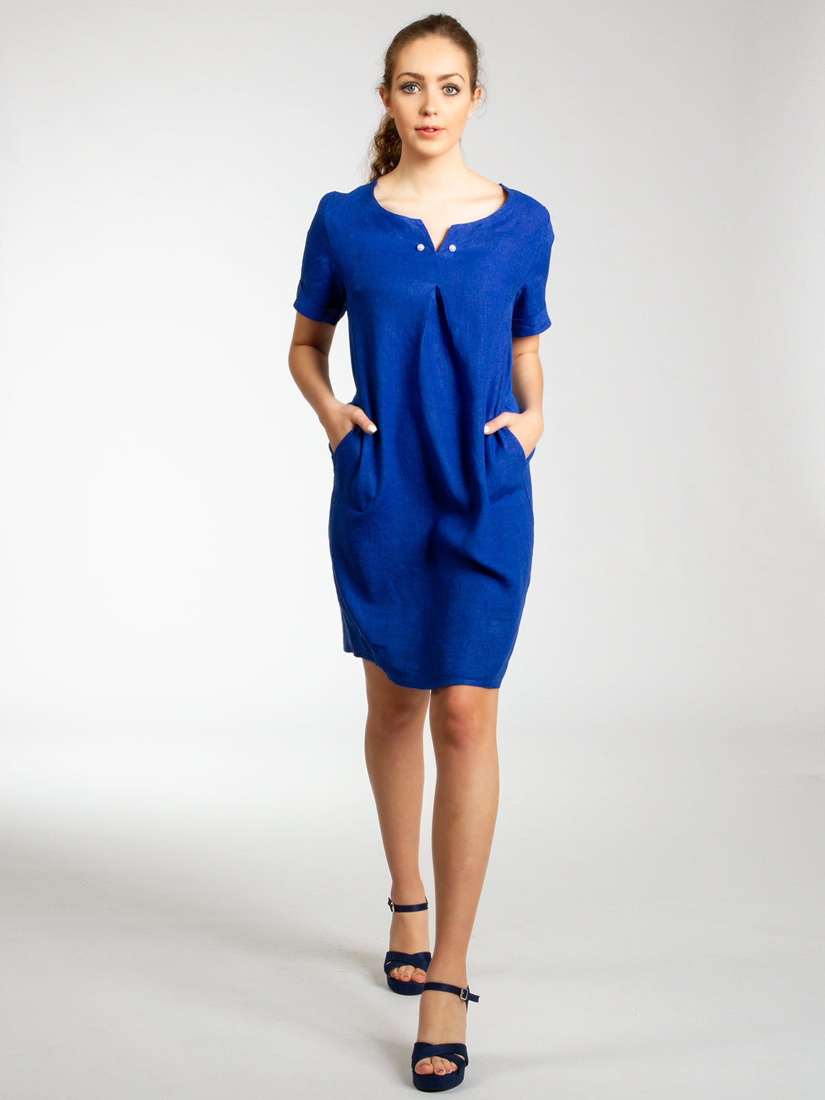 caspar-leinenkleid-no-029-damen-sommerkleid-aus-100-leinen image 3
