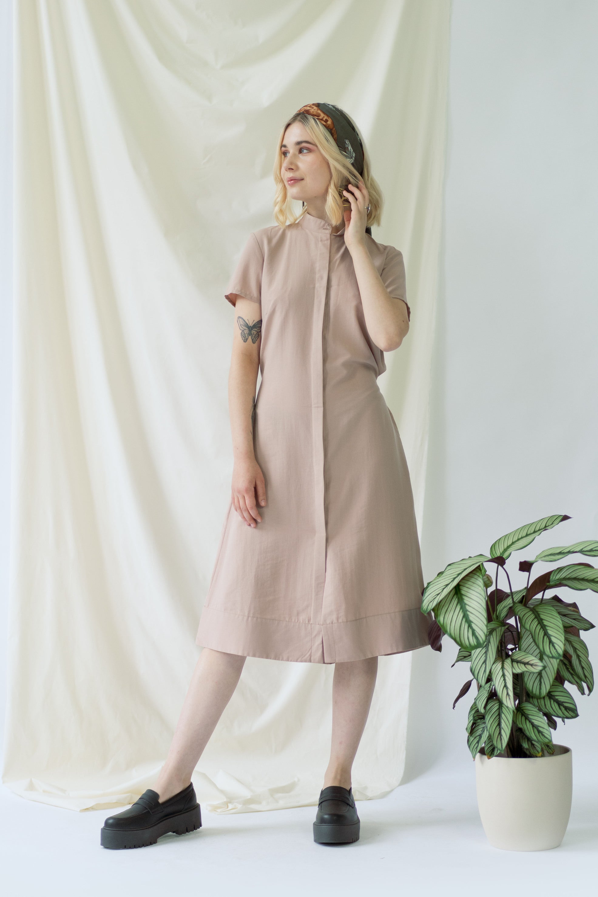 ayani-melanie-shirt-dress-mit-kurzarm-in-rose image 7