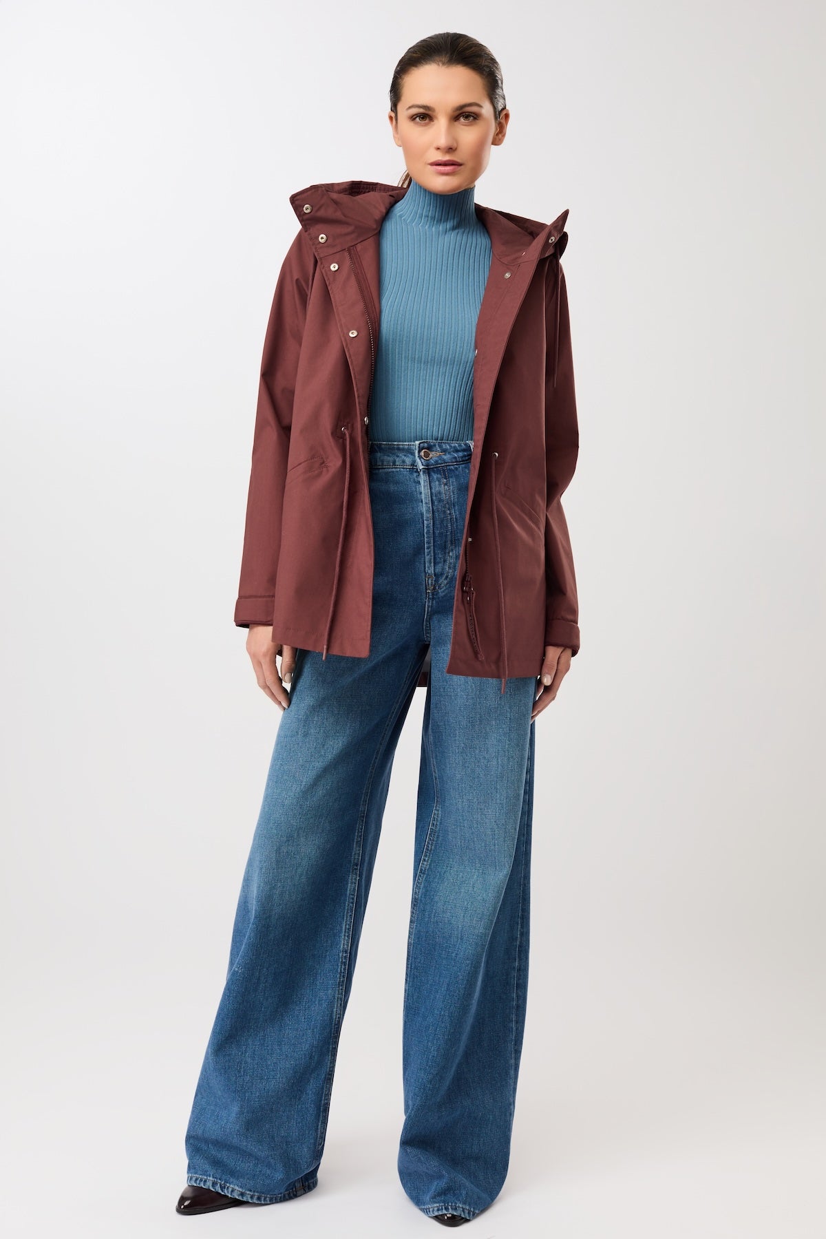 langerchen-kurzer-regenparka-aus-bio-baumwolle-rubywood-damen image 5