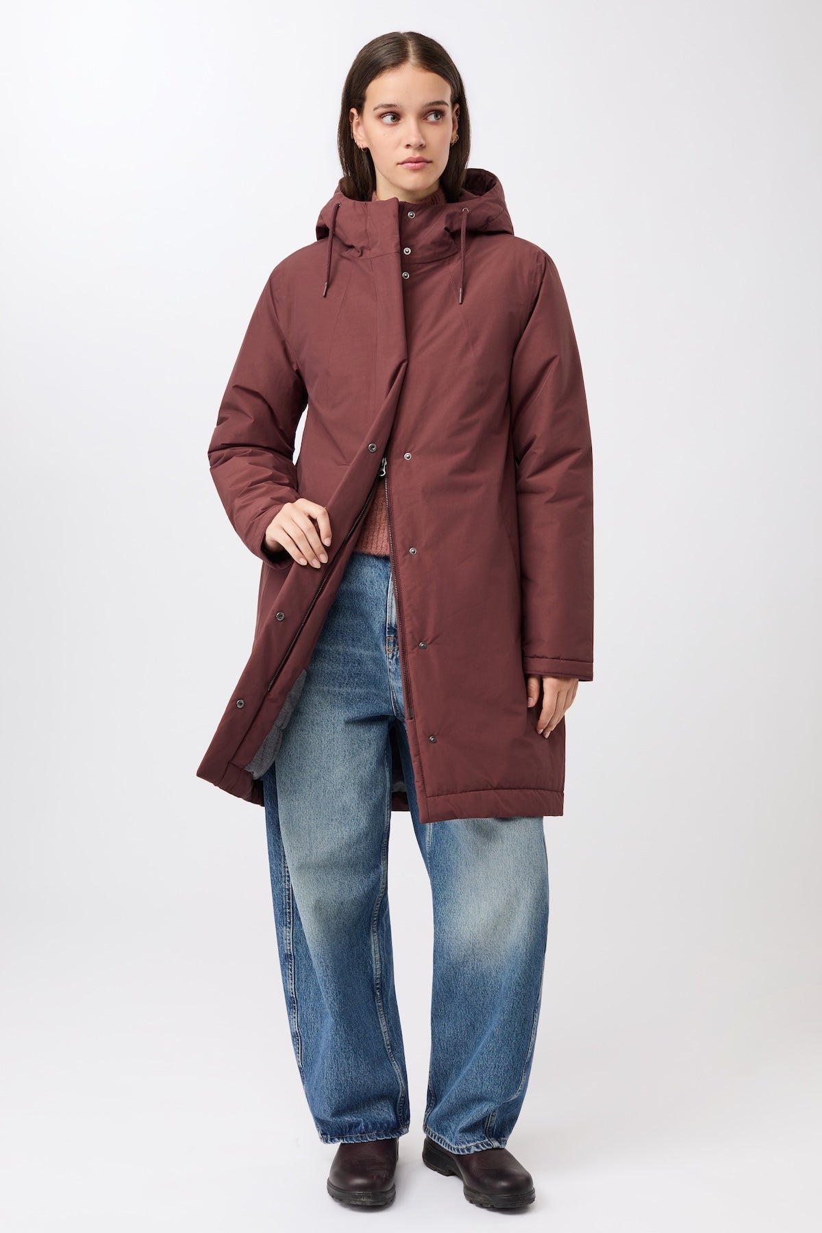 langerchen-wattierter-parka-leicht-tailliert-parka-burgundy image 5