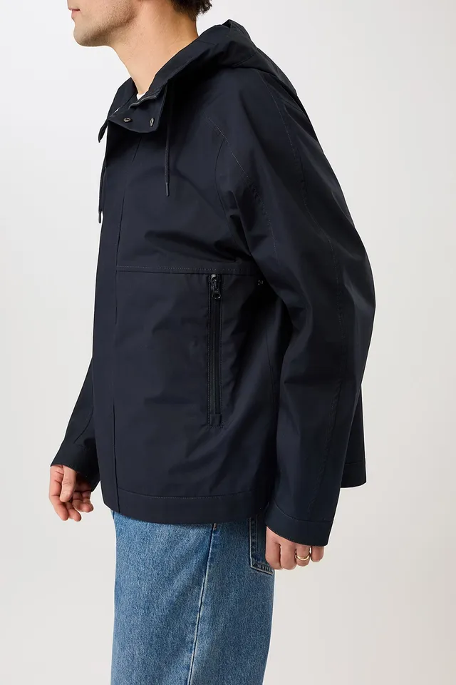 langerchen-kapuzenjacke-knopfleiste-navy-kurze-jacke image 1