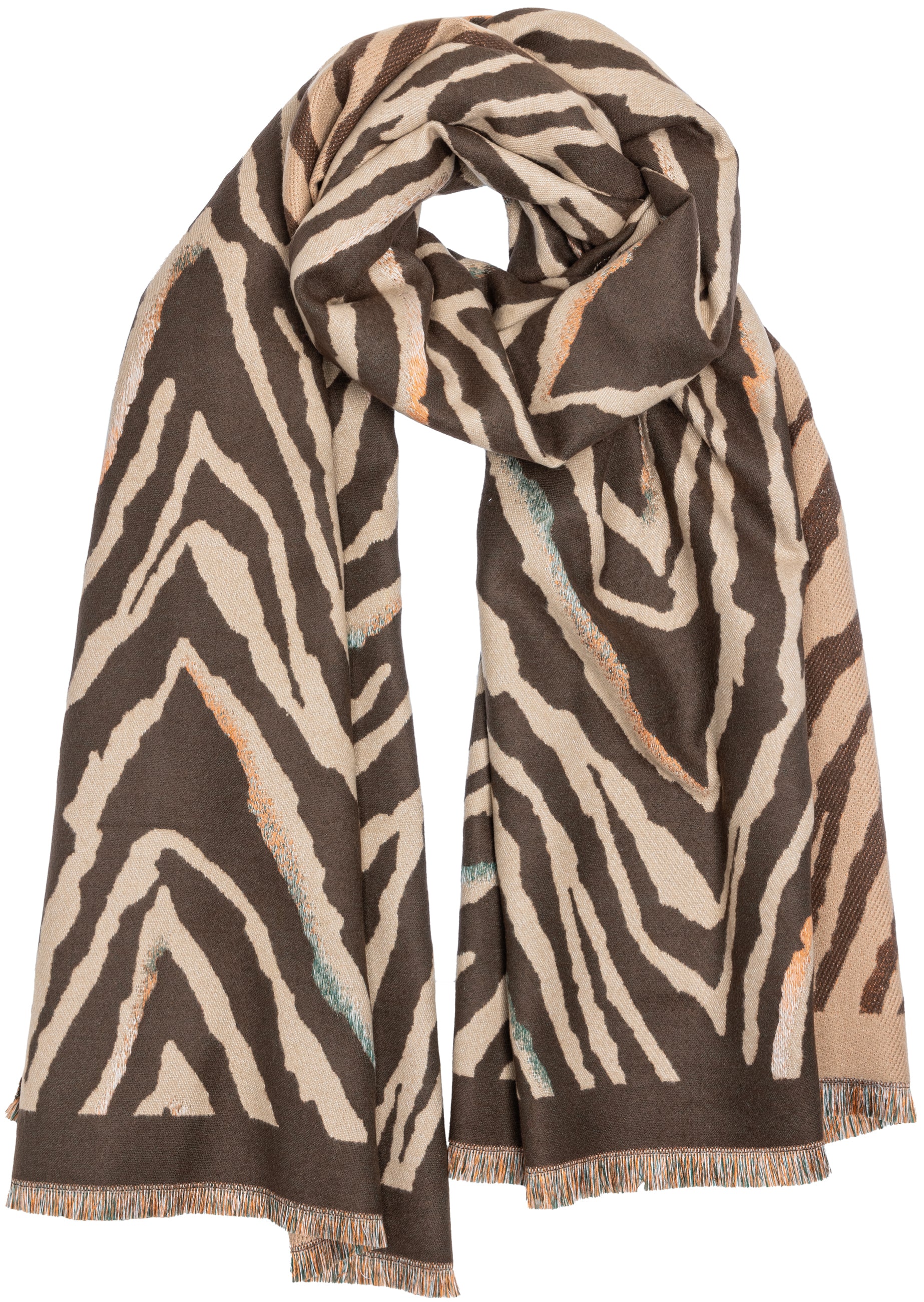 caspar-schal-no-523-damen-xxl-schal-200x65-cm-mit-tiger-muster image 4