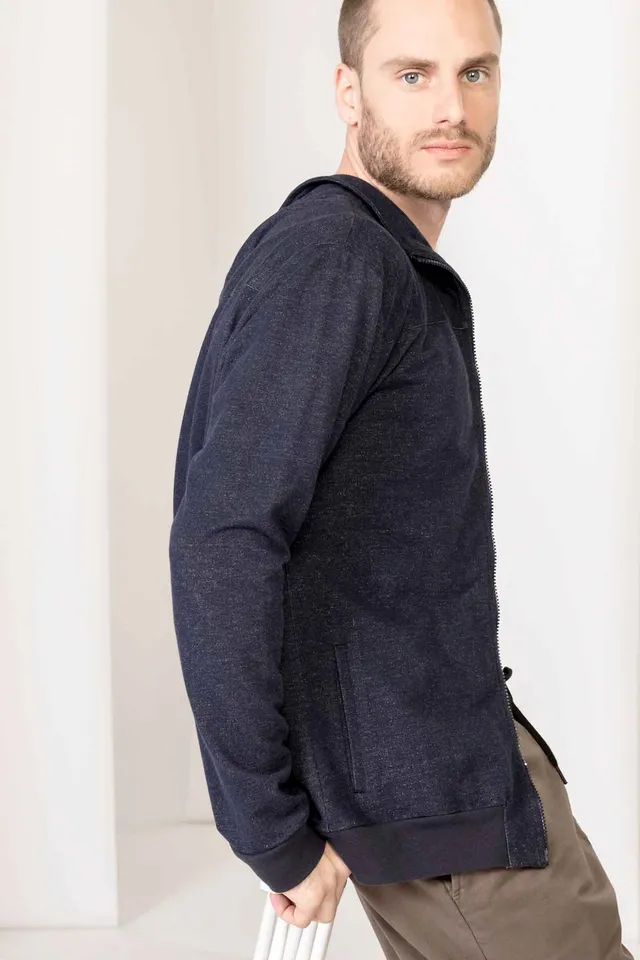 kml-collection-magnus-ls-zip-sweatjacke-navy-mel image 1
