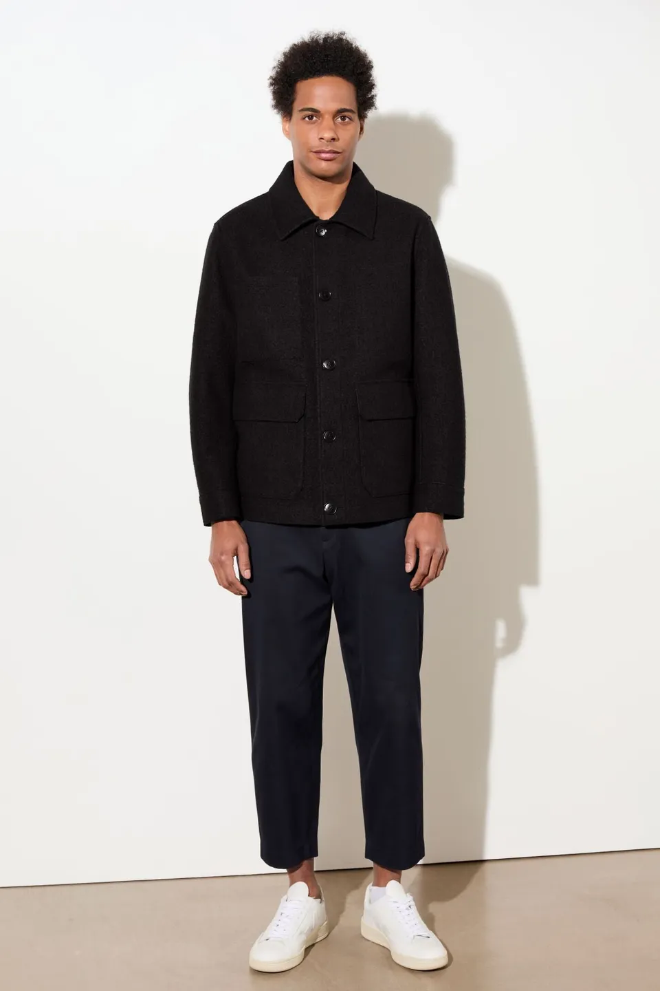langerchen-field-jacket-aus-techno-felt-black image 1