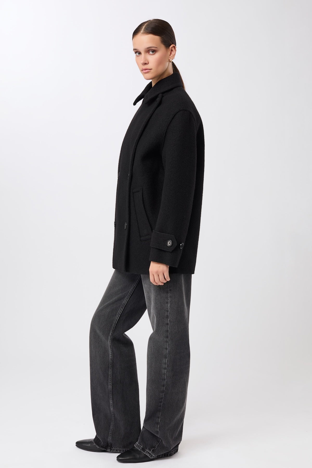 langerchen-langer-cabanstyle-mit-gro-em-kragen-mantel-in-black image 3